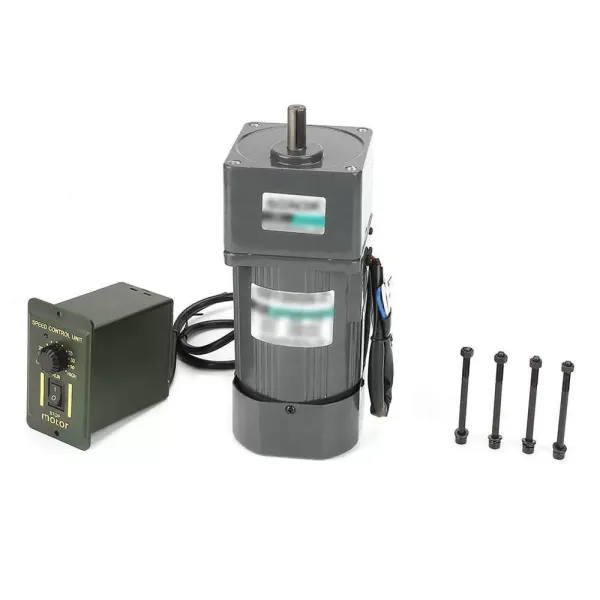 AC Gear Motor 220V 120W 180K Asynchronous Vibration Motor Adjustable Speed Motor for Mechanical Equipment Variable Speed Controller 220V 120W