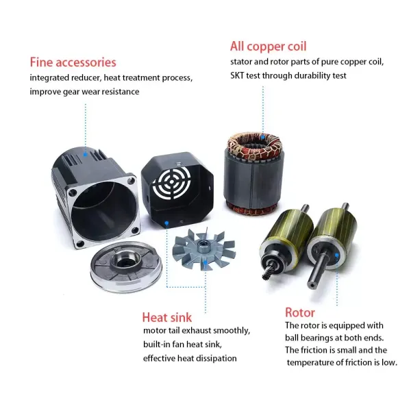 AC Gear Motor 220V 120W 180K Asynchronous Vibration Motor Adjustable Speed Motor for Mechanical Equipment Variable Speed Controller 220V 120W AC Gear Motor 220V 120W 180K Asynchronous Vibration Motor Adjustable Speed Motor for Mechanical Equipment Variable Speed Controller 220V 120W