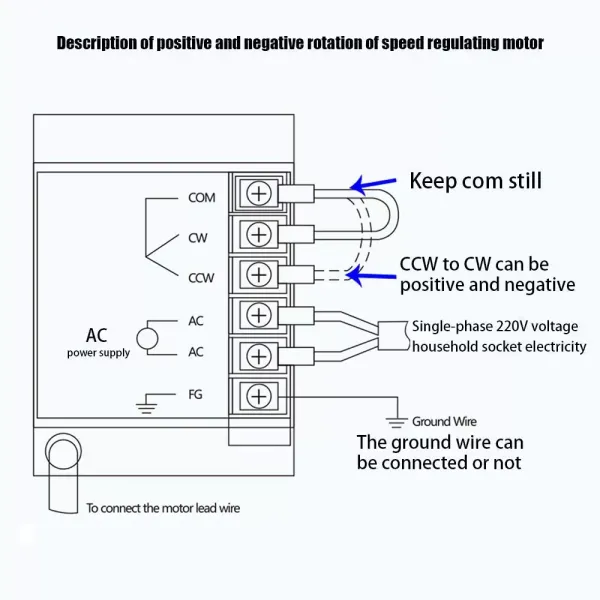 AC Gear Motor 220V 120W 180K Asynchronous Vibration Motor Adjustable Speed Motor for Mechanical Equipment Variable Speed Controller 220V 120W