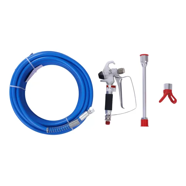 Airless Paint Spray Gun and Hose Kit with 9.84 inch Extension, Includes 3300 PSI Tip Guard Airless Paint Spray Gun and Hose Kit with 9.84 inch Extension, Includes 3300 PSI Tip Guard
