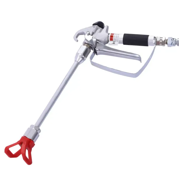 Airless Paint Spray Gun and Hose Kit with 9.84 inch Extension, Includes 3300 PSI Tip Guard Airless Paint Spray Gun and Hose Kit with 9.84 inch Extension, Includes 3300 PSI Tip Guard