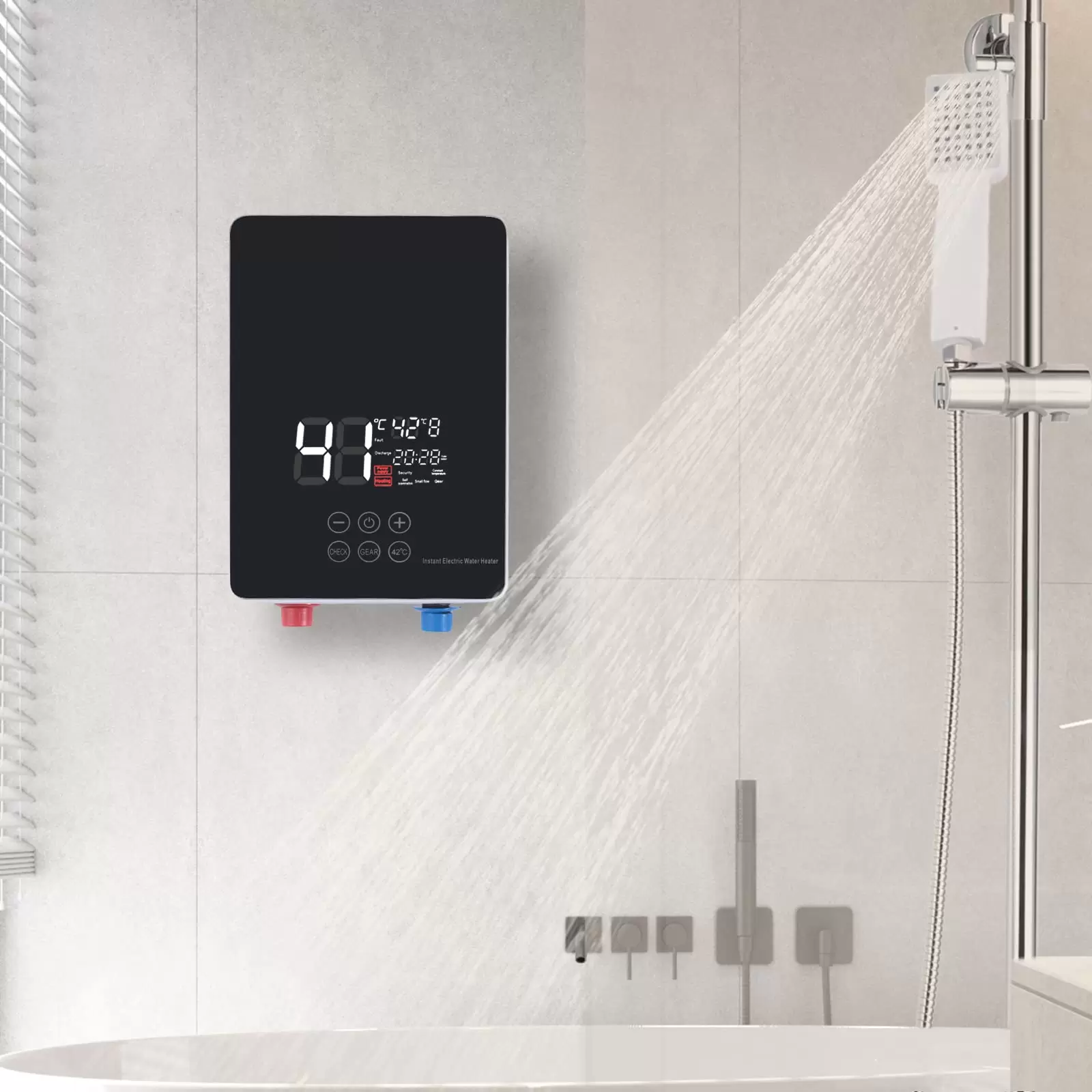 6010 W Electric Water Heater Constant Temperature Electric Water Heater 220 V Wall Mount for Bathroom Constant Temperature Hot Kitchen Treasure 6010 W Electric Water Heater Constant Temperature Electric Water Heater 220 V Wall Mount for Bathroom Constant Temperature Hot Kitchen Treasure