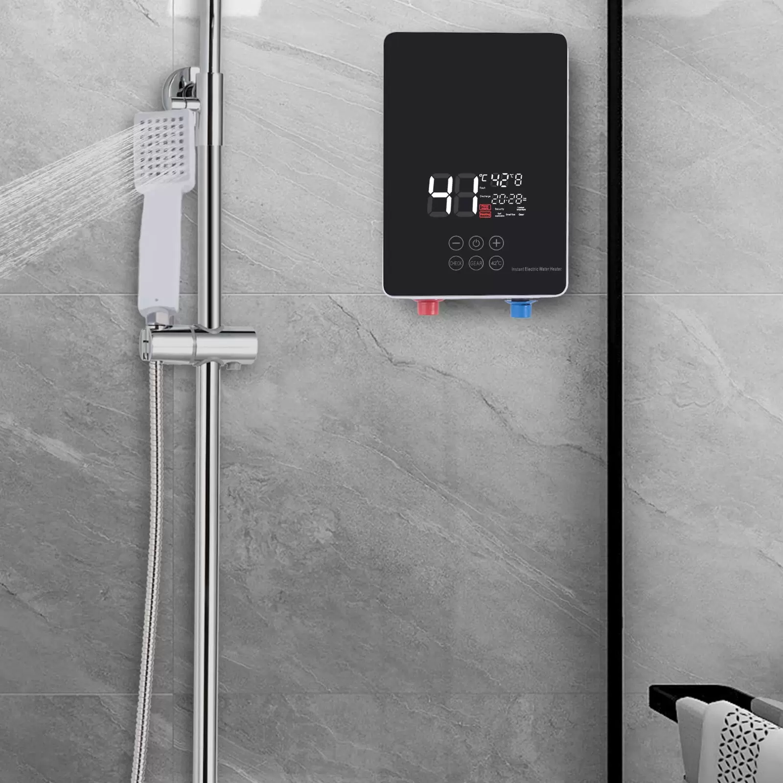 6010 W Electric Water Heater Constant Temperature Electric Water Heater 220 V Wall Mount for Bathroom Constant Temperature Hot Kitchen Treasure 6010 W Electric Water Heater Constant Temperature Electric Water Heater 220 V Wall Mount for Bathroom Constant Temperature Hot Kitchen Treasure