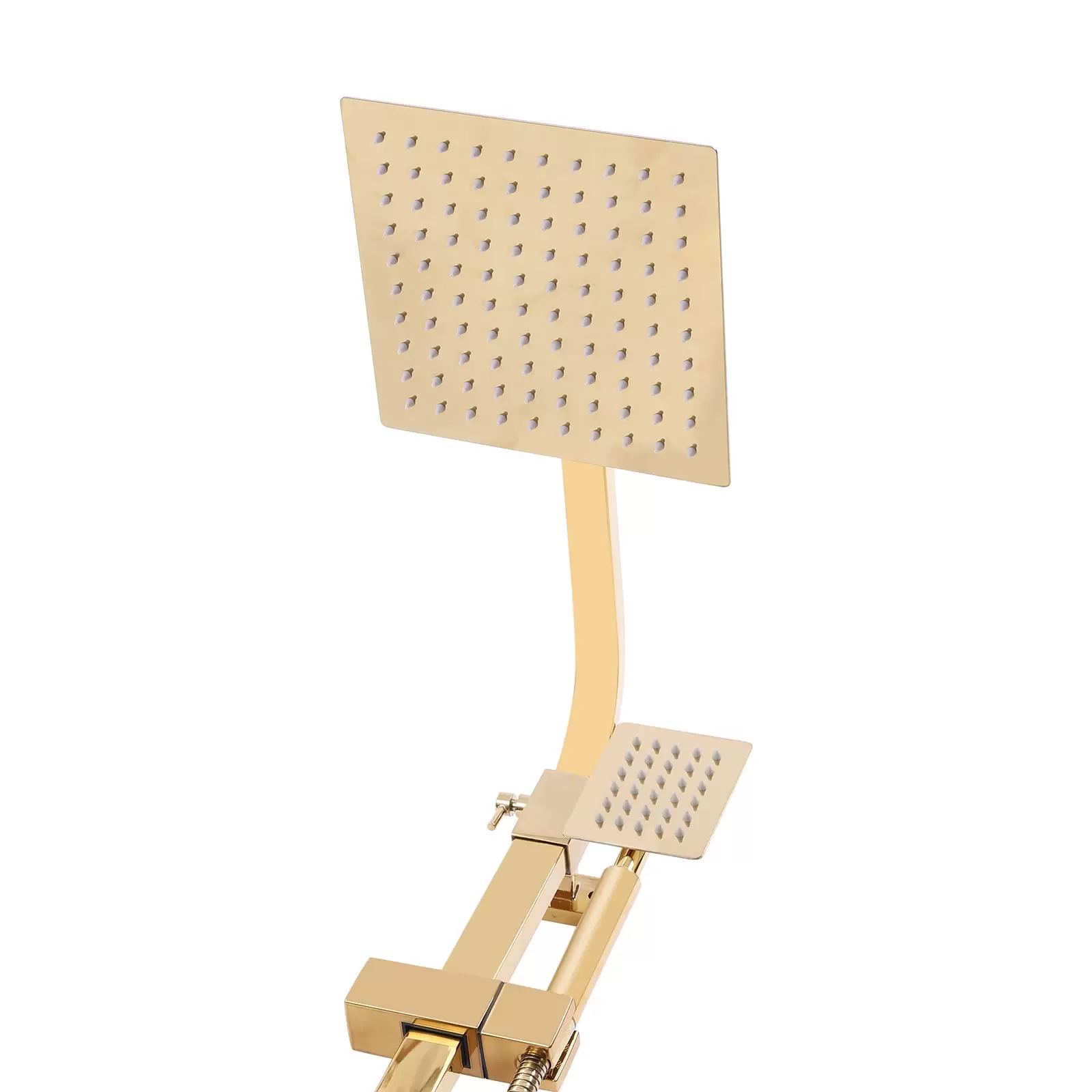 Gold Shower System Large Rainfall Shower with Hand Shower Shower Faucets Wall Mounted Stainless Steel Brass 20 x 20 cm Used In Home Gold Shower System Large Rainfall Shower with Hand Shower Shower Faucets Wall Mounted Stainless Steel Brass 20 x 20 cm Used In Home