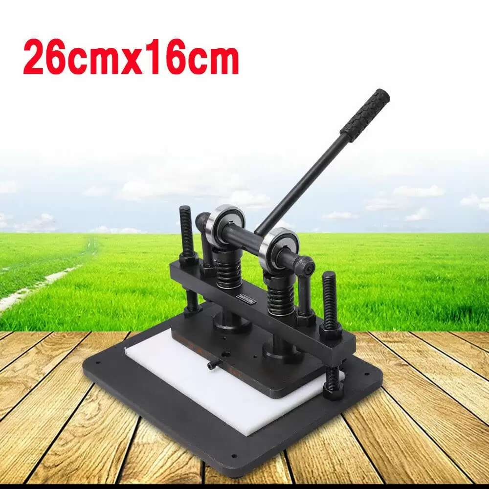 Embossing Press 260 x 160mm - Punching Machine and Embossing Machine - Manual Leather Die Cutter for Cutting Different Materials (0-10mm) Embossing Press 260 x 160mm - Punching Machine and Embossing Machine - Manual Leather Die Cutter for Cutting Different Materials (0-10mm)