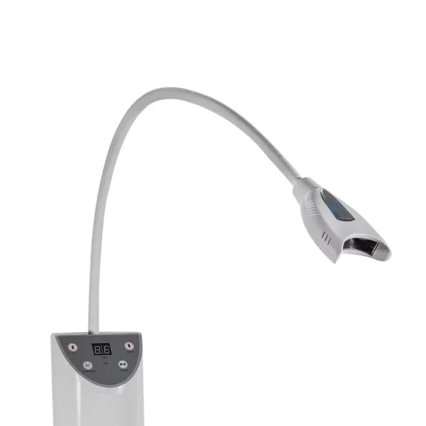 Cold Light LED Lamp Teeth Whitening System Teeth Whitening Machine with 2 Protective Glasses and High Sensitivity Infrared Remote Control for Smoky Black Fluoride Teeth
