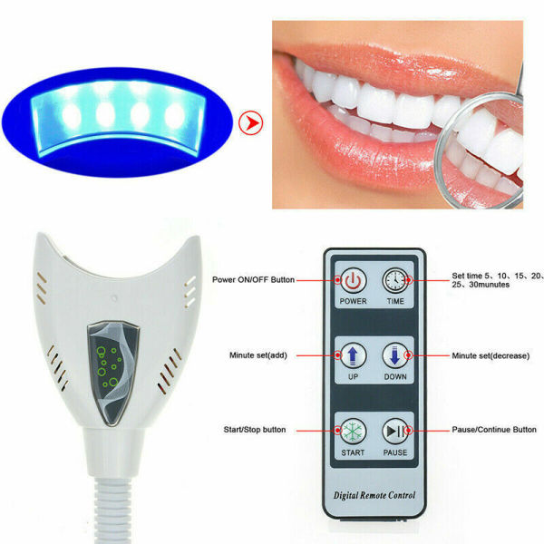LED Teeth Bleaching Machine Whitening Accelerator Oral Care Dental Teeth Whitening Machine Mobile Lamp Bleaching Cold LED Light Accelerator