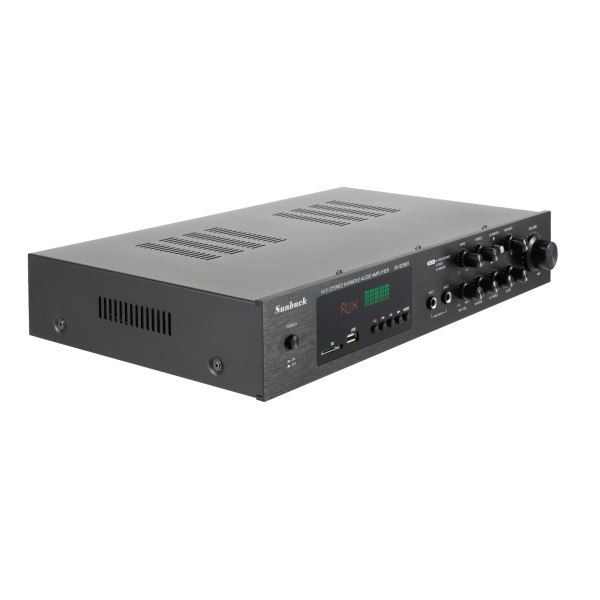 600W Mini HiFi Bluetooth Power Amplifier 4.2 FM/AM Stereo Digital Amplifier Audio Channel 5.1-channel Audio Amplifier Black