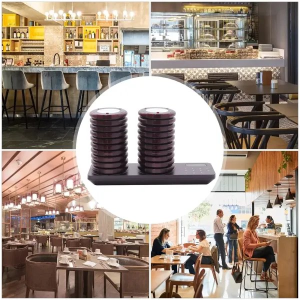 20 Pagers, Remote Restaurant Number Set, Mini Pager, 3 Call Modes, 20 Hours Standby 20 Pagers, Remote Restaurant Number Set, Mini Pager, 3 Call Modes, 20 Hours Standby