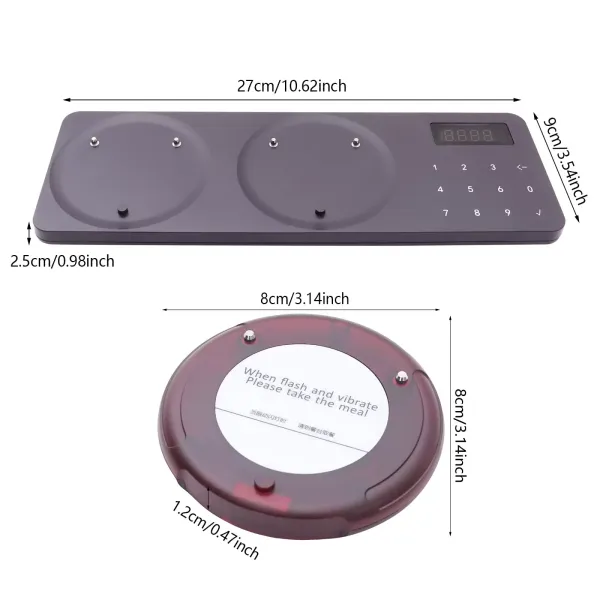 20 Pagers, Remote Restaurant Number Set, Mini Pager, 3 Call Modes, 20 Hours Standby 20 Pagers, Remote Restaurant Number Set, Mini Pager, 3 Call Modes, 20 Hours Standby