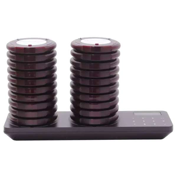 20 Pagers, Remote Restaurant Number Set, Mini Pager, 3 Call Modes, 20 Hours Standby