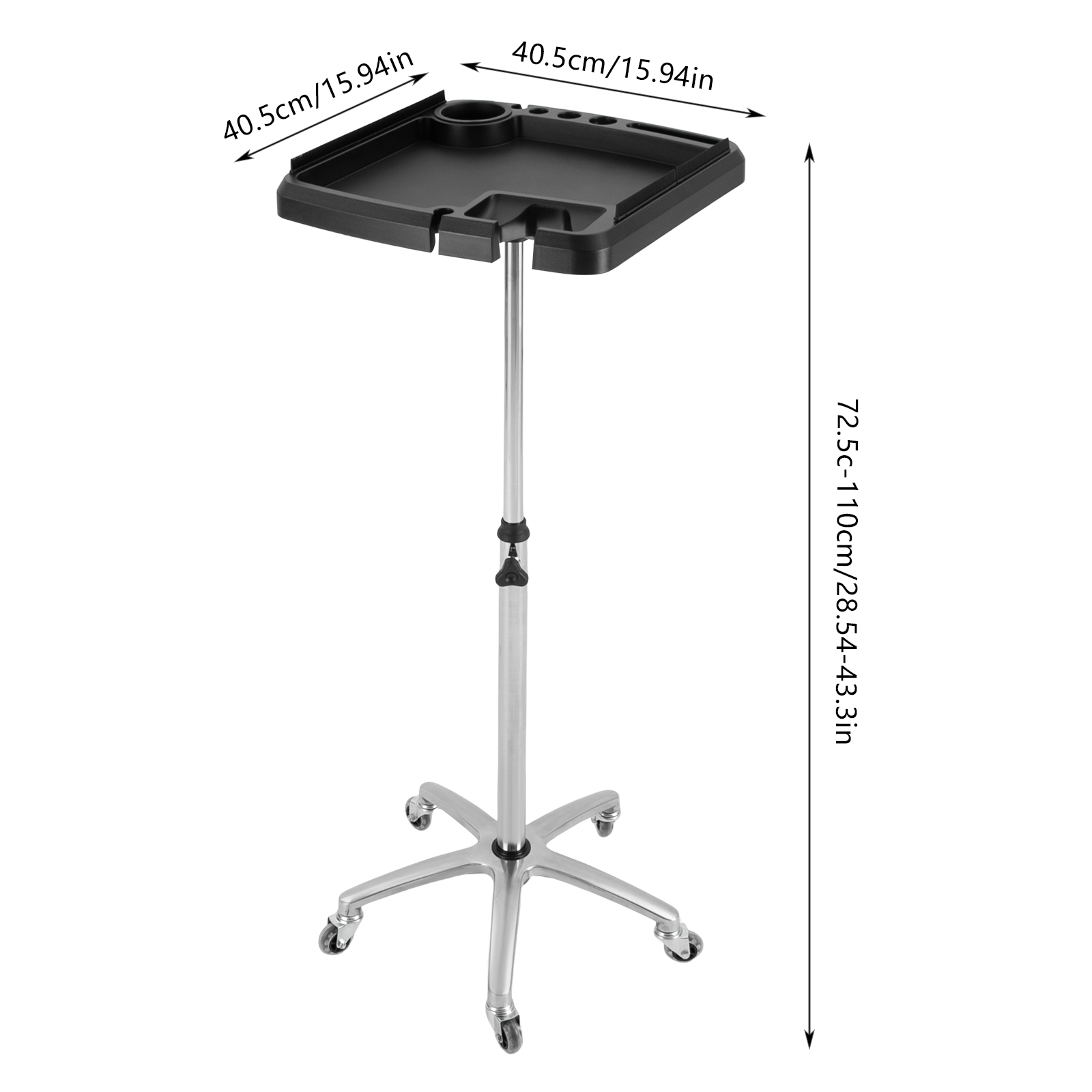 Rolling Salon Tray Cart Hair Extension Tool Tray Cart Movable Hair Extension Cart Widely Used In Hair Salons Beauty Salons Homes Black Silver Rolling Salon Tray Cart Hair Extension Tool Tray Cart Movable Hair Extension Cart Widely Used In Hair Salons Beauty Salons Homes Black Silver