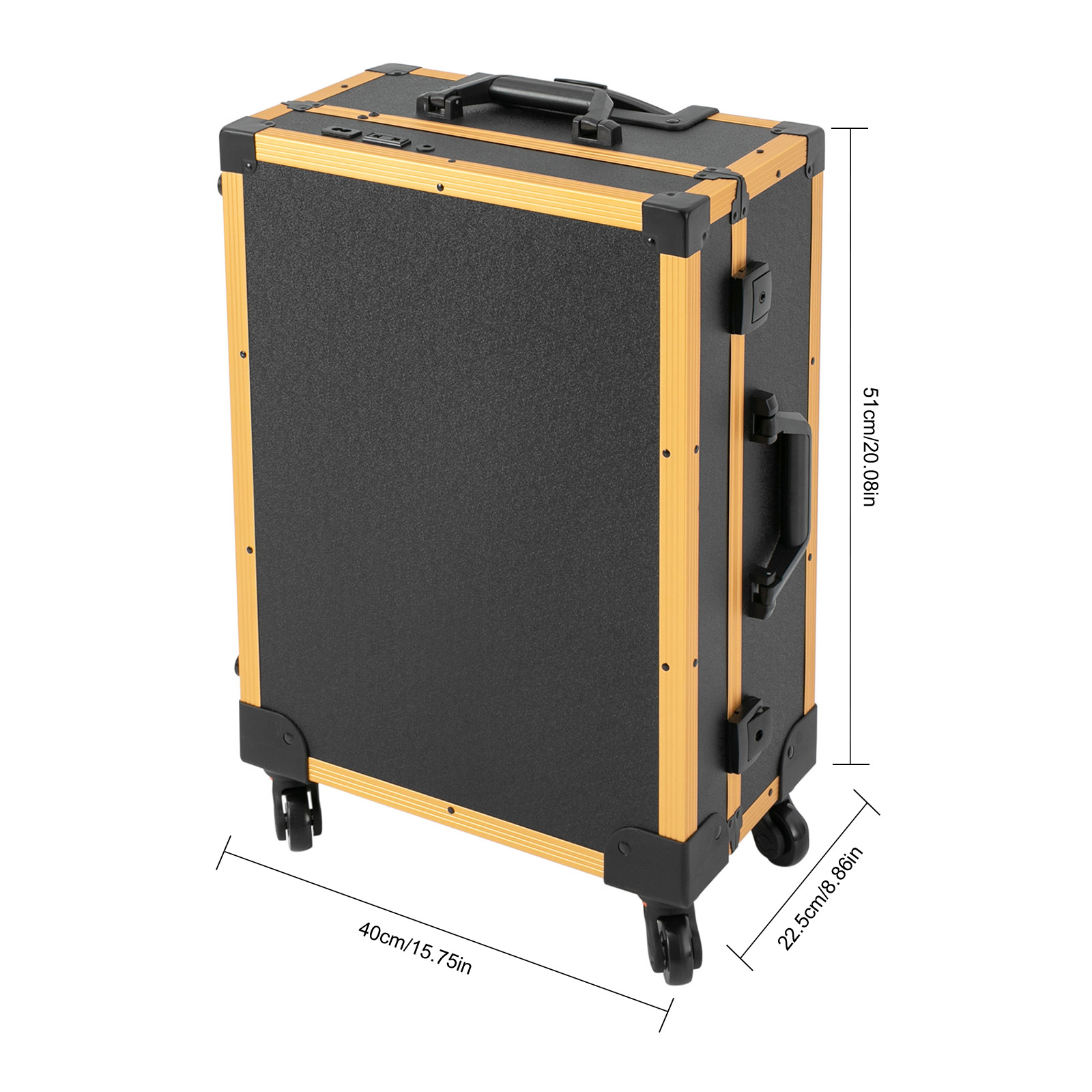 Cosmetic Case Travel Makeup Organizer Case Professional Makeup Case For Makeup Contests Wedding Makeup Scenarios Yellow Cosmetic Case Travel Makeup Organizer Case Professional Makeup Case For Makeup Contests Wedding Makeup Scenarios Yellow