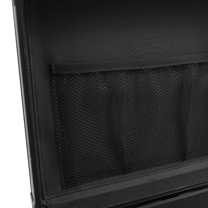 Drawer-style makeup artist storage box, roller makeup box - black glossy Drawer-style makeup artist storage box, roller makeup box - black glossy