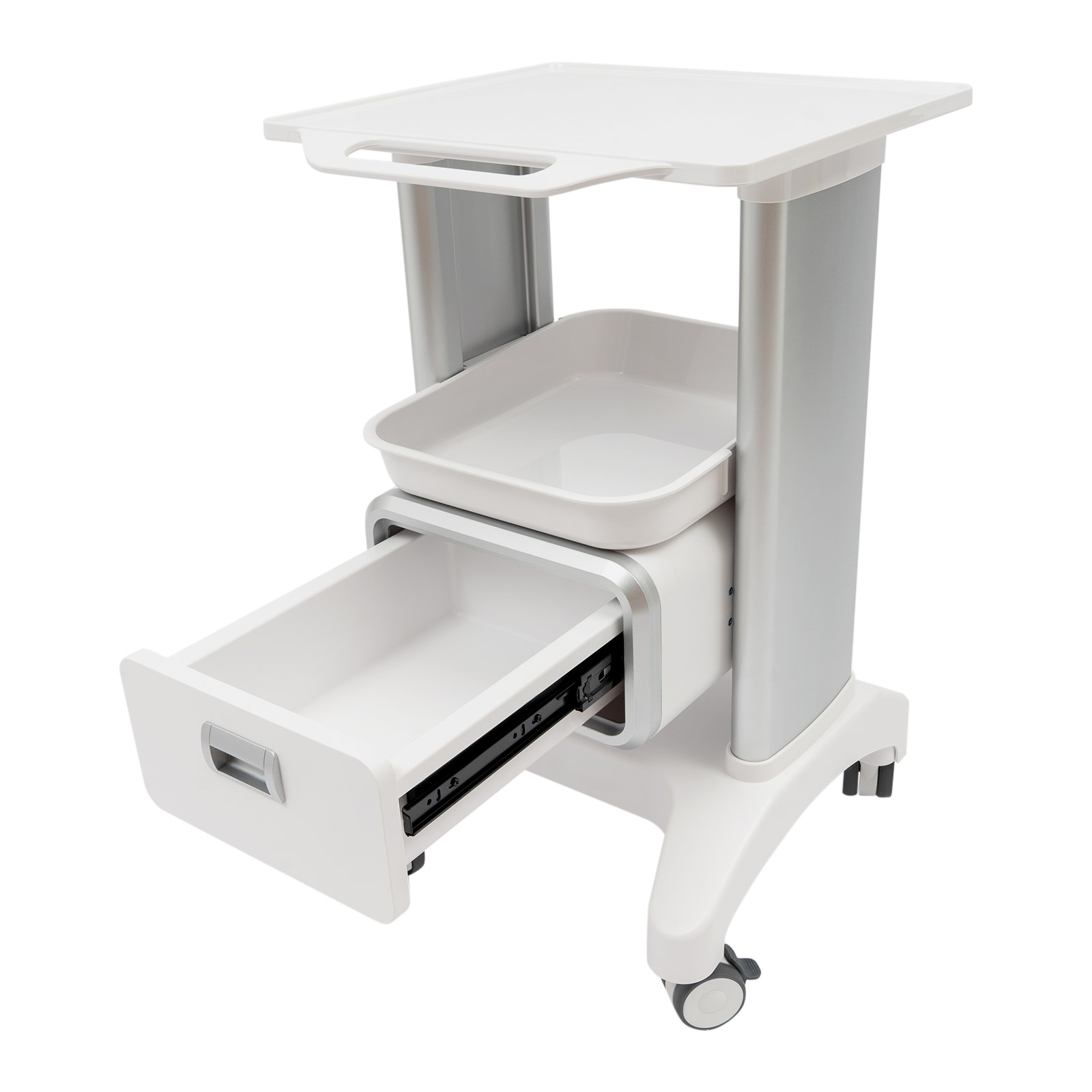 Medical Trolley with Wheels, Mobile Trolley for Cosmetic Instruments, Rolling Tool Trolley used in Hospitals, Beauty Salons Medical Trolley with Wheels, Mobile Trolley for Cosmetic Instruments, Rolling Tool Trolley used in Hospitals, Beauty Salons