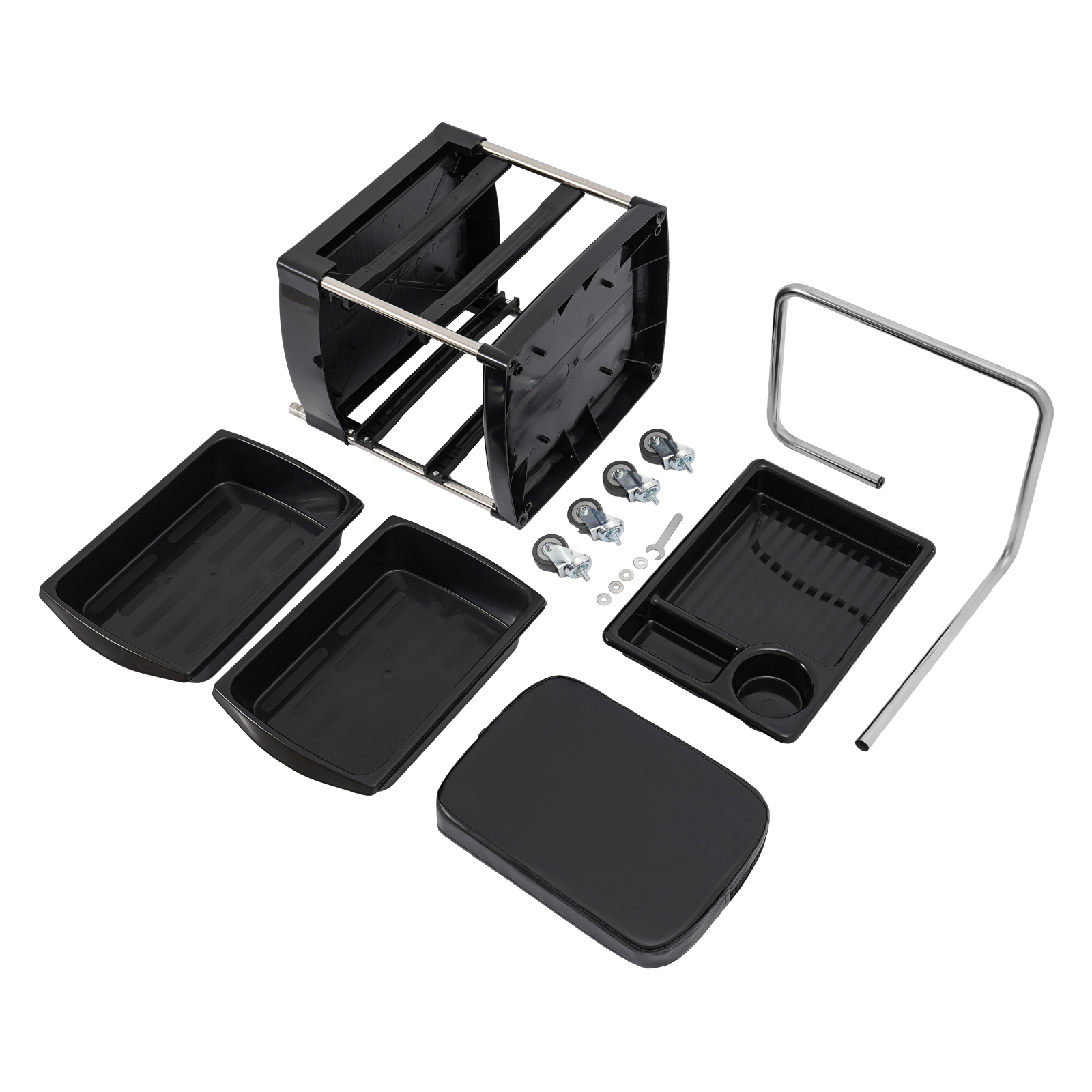 Hair Tool Tray Cart, Rolling Tray Cart, Mobile Storage Cart Hair Tool Tray Cart, Rolling Tray Cart, Mobile Storage Cart
