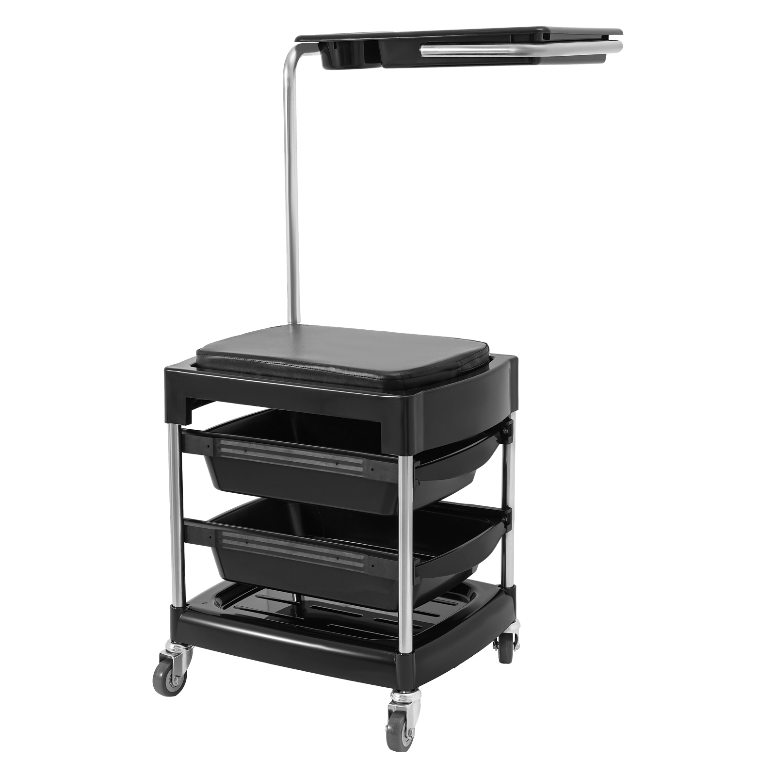 Hair Tool Tray Cart, Rolling Tray Cart, Mobile Storage Cart Hair Tool Tray Cart, Rolling Tray Cart, Mobile Storage Cart