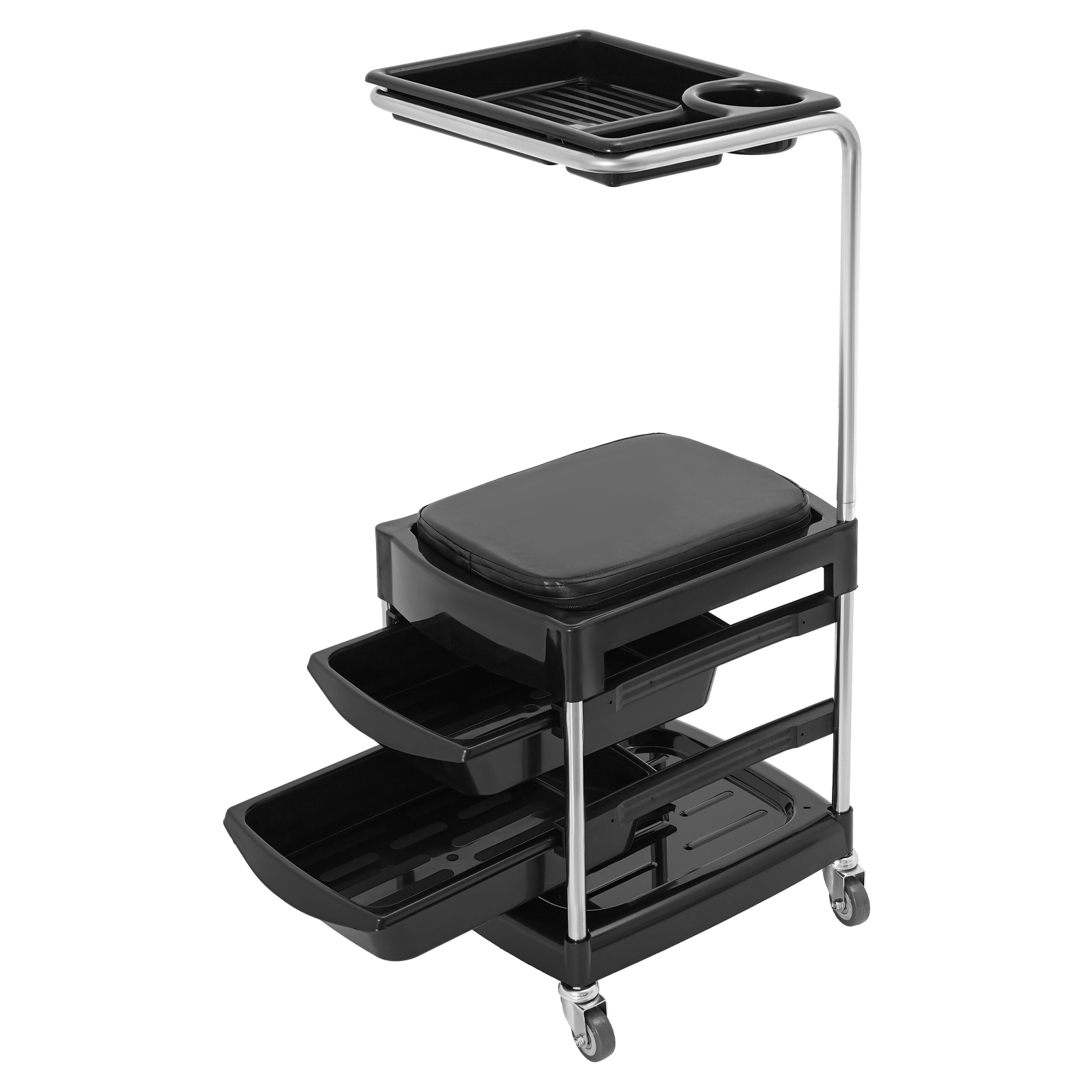 Hair Tool Tray Cart, Rolling Tray Cart, Mobile Storage Cart