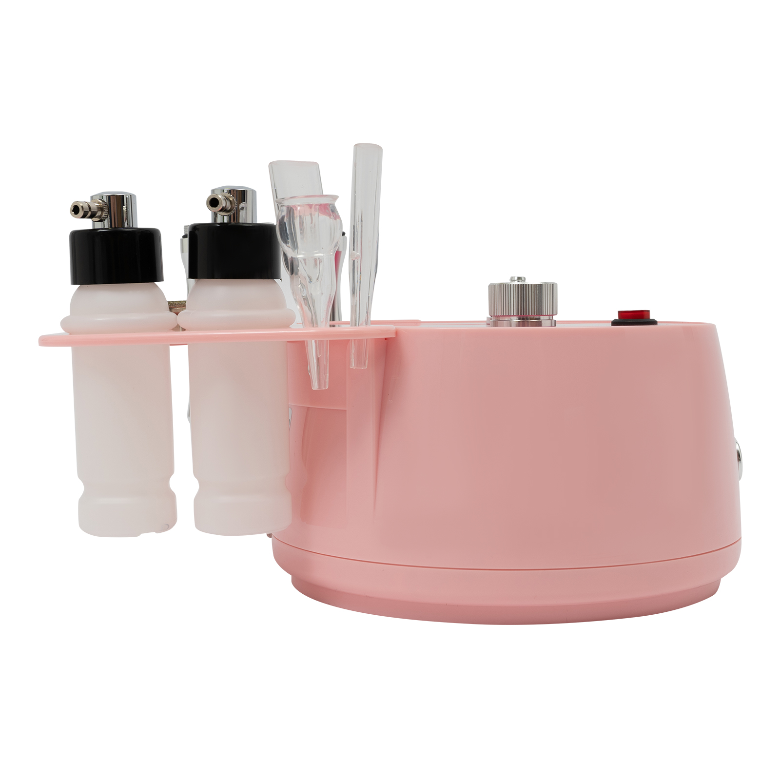 9.84*7.68*4.33in 3-in-1 Diamond Microdermabrasion Machine For Beauty Salons Health Care Centers Salons Or Home Use Pink