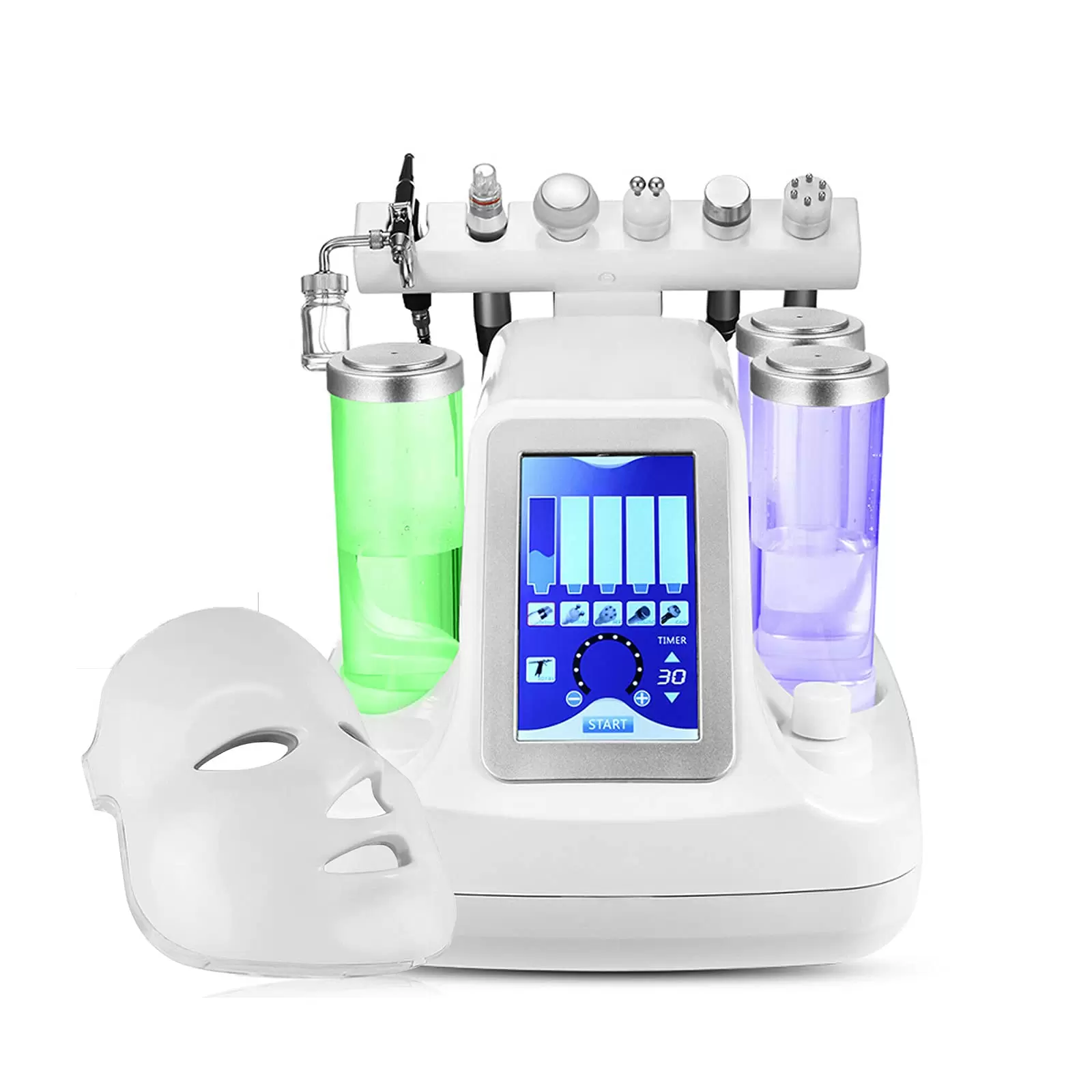 7 in 1 Dermabrasion Device Beauty Machine Deep Cleansing  Bio RF Dermabrasion Moisturizer Face with Bio-micro Electrotherapy Handle