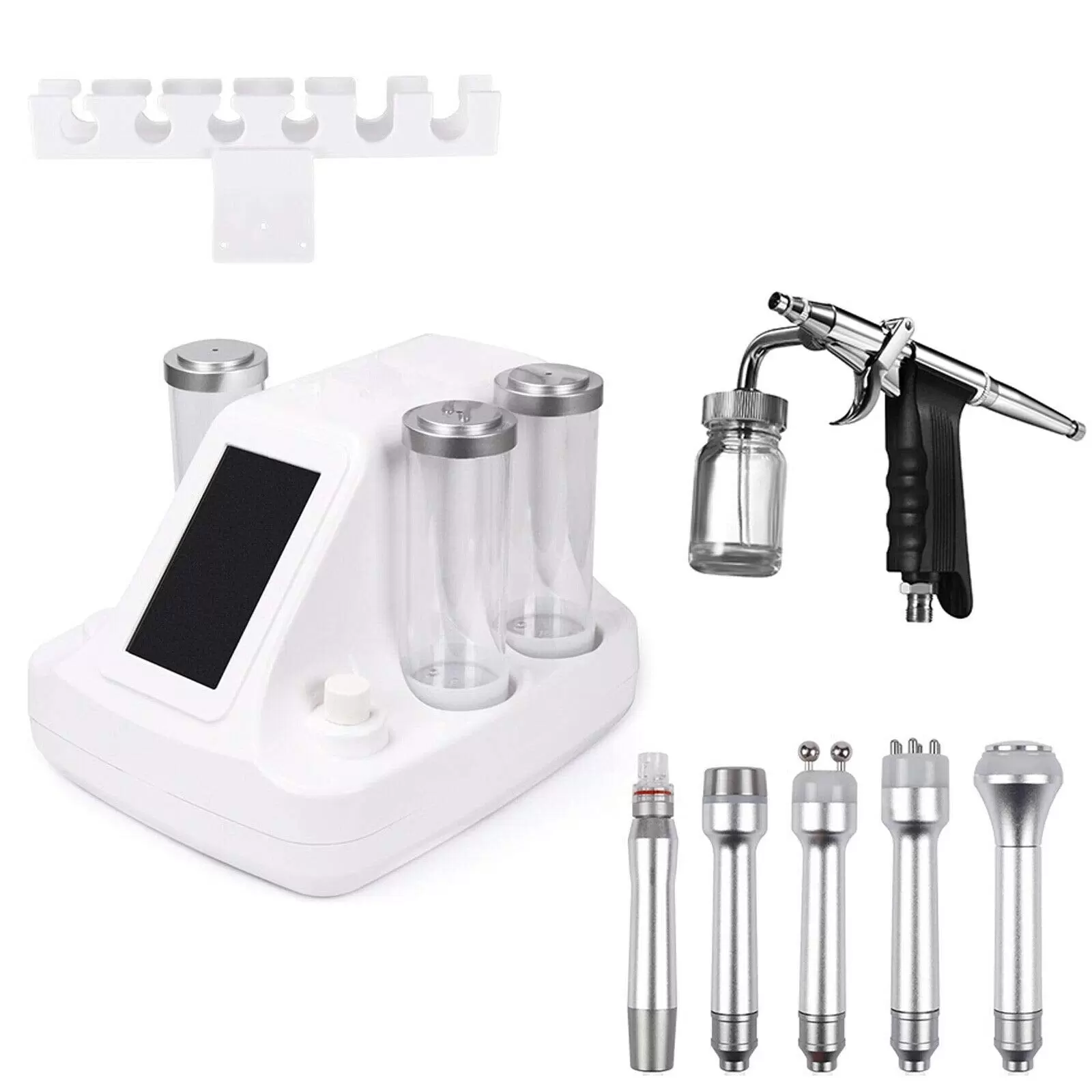 7 in 1 Dermabrasion Device Beauty Machine Deep Cleansing  Bio RF Dermabrasion Moisturizer Face with Bio-micro Electrotherapy Handle