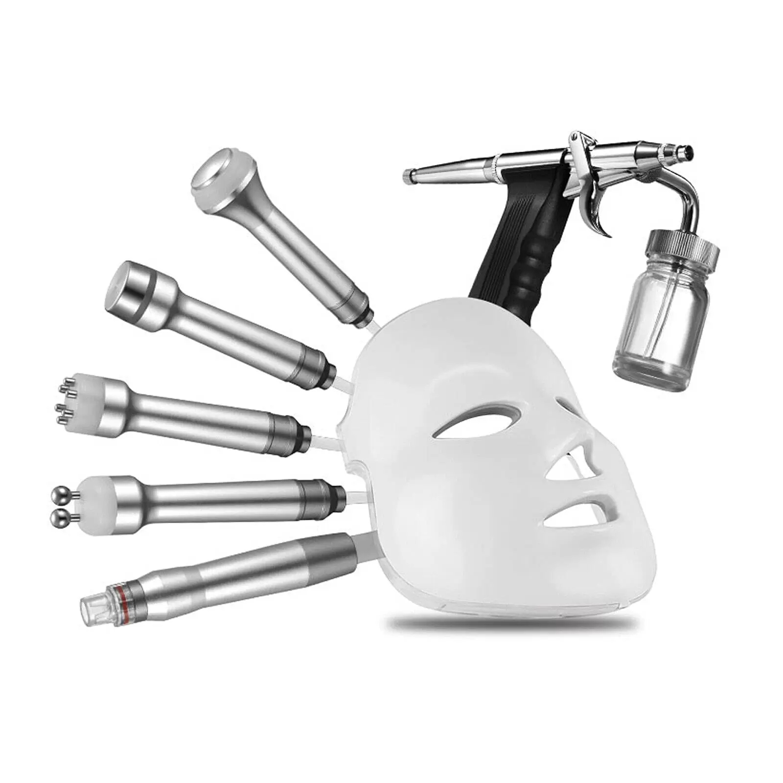 7 in 1 Dermabrasion Device Beauty Machine Deep Cleansing  Bio RF Dermabrasion Moisturizer Face with Bio-micro Electrotherapy Handle