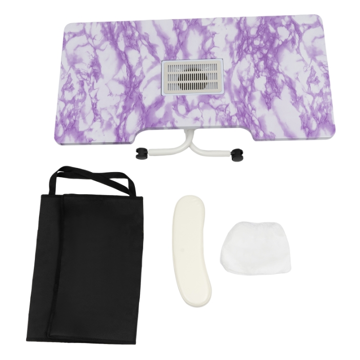 Purple Stone Pattern Square Manicure Table with Vacuum Cleaner PVC Material Pure Copper Brushless Motor For Home Study Barber Store Purple Purple Stone Pattern Square Manicure Table with Vacuum Cleaner PVC Material Pure Copper Brushless Motor For Home Study Barber Store Purple