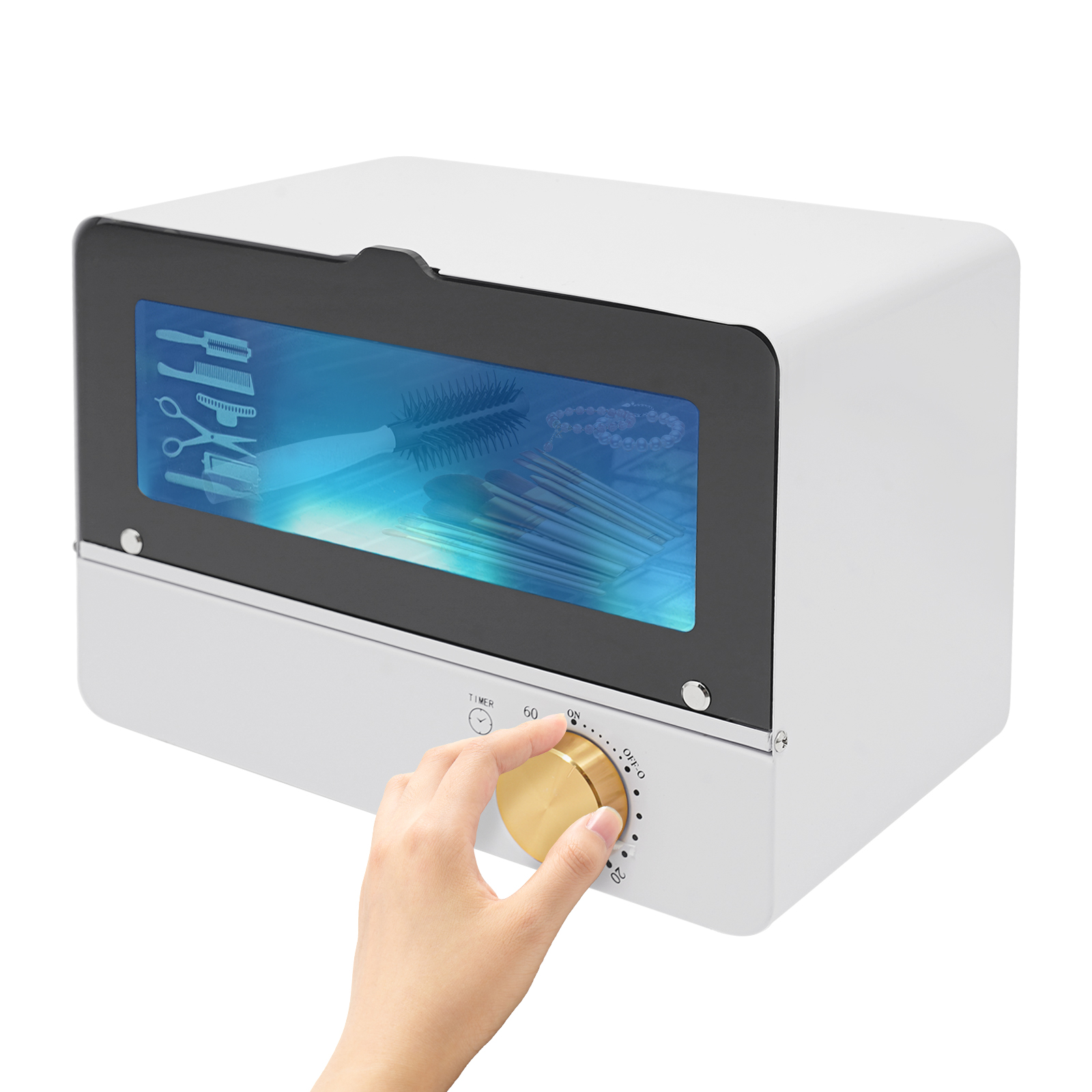 Nail Tool Sterilizer, UV Light Nail Tool Cleaning Machine, UV Cleaning Booth for Cleaning Tools