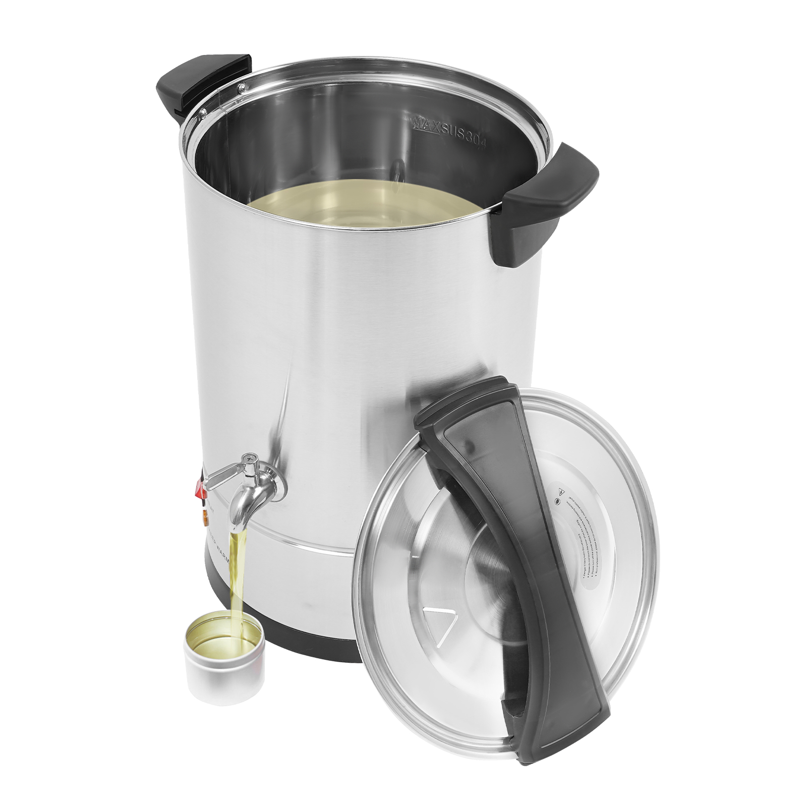12L Wax Melter, Large Wax Melter, Electric Wax Melt Kit can be Used to Melt such as Soy Wax, Paraffin Wax, Beeswax - Silver