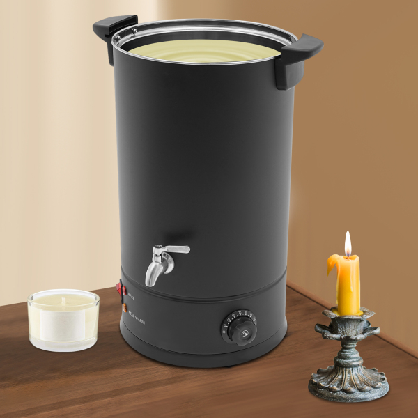 15L Electric Wax Melt Oven, Wax Melter, Wax Melter for Candle Making - Black