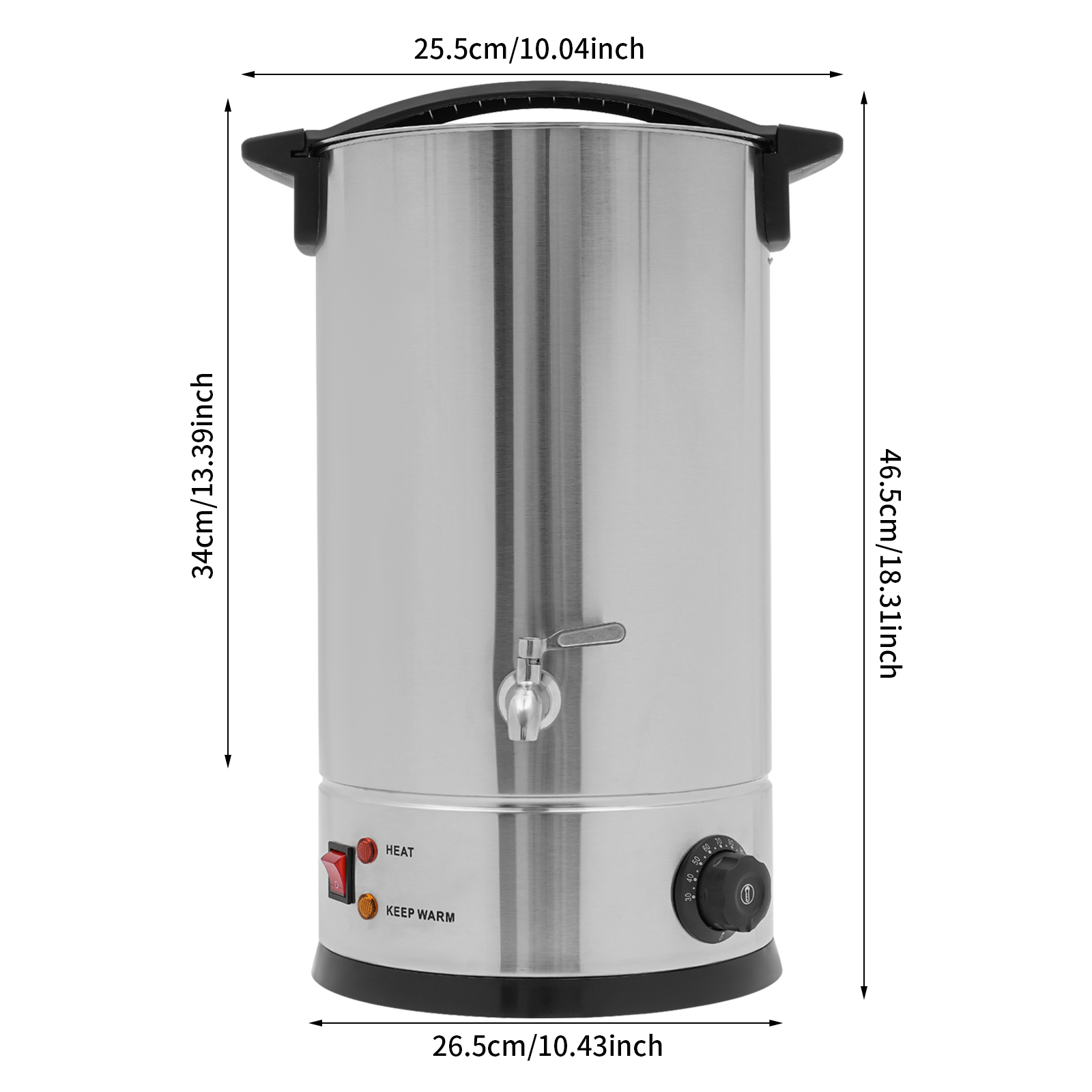 15L Electric Wax Melt Oven, Wax Melter, Wax Melter for Candle Making - Silver