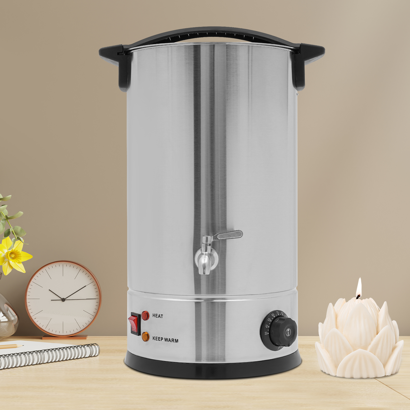 15L Electric Wax Melt Oven, Wax Melter, Wax Melter for Candle Making - Silver 15L Electric Wax Melt Oven, Wax Melter, Wax Melter for Candle Making - Silver
