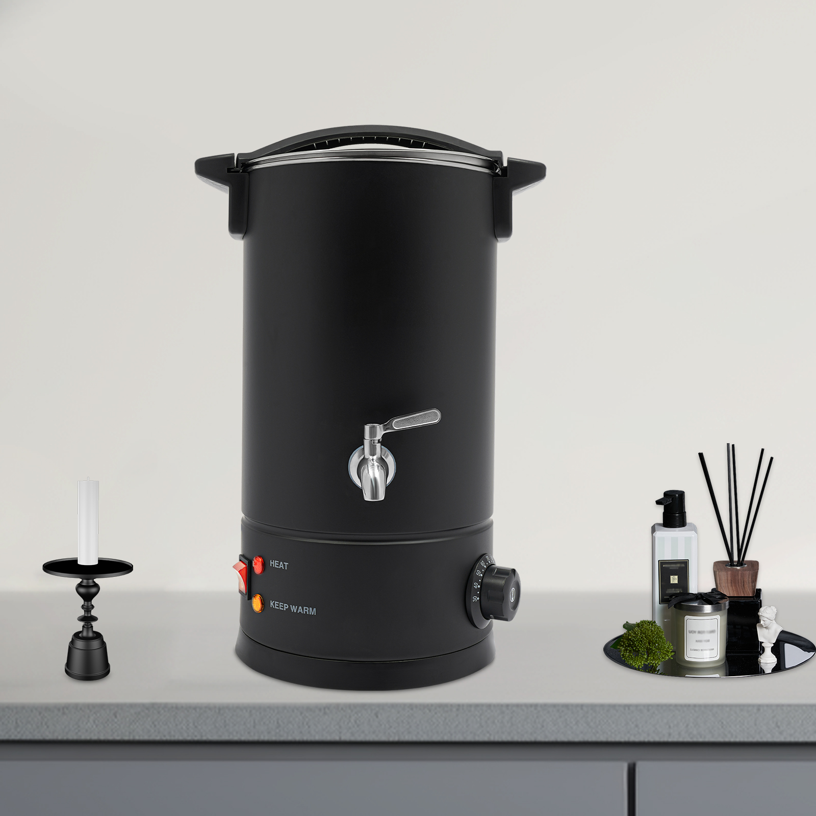 10L Wax Melter, Large Wax Melter, Electric Wax Melt Kit can be Used to Melt such as Soy Wax, Paraffin Wax, Beeswax - Black 10L Wax Melter, Large Wax Melter, Electric Wax Melt Kit can be Used to Melt such as Soy Wax, Paraffin Wax, Beeswax - Black