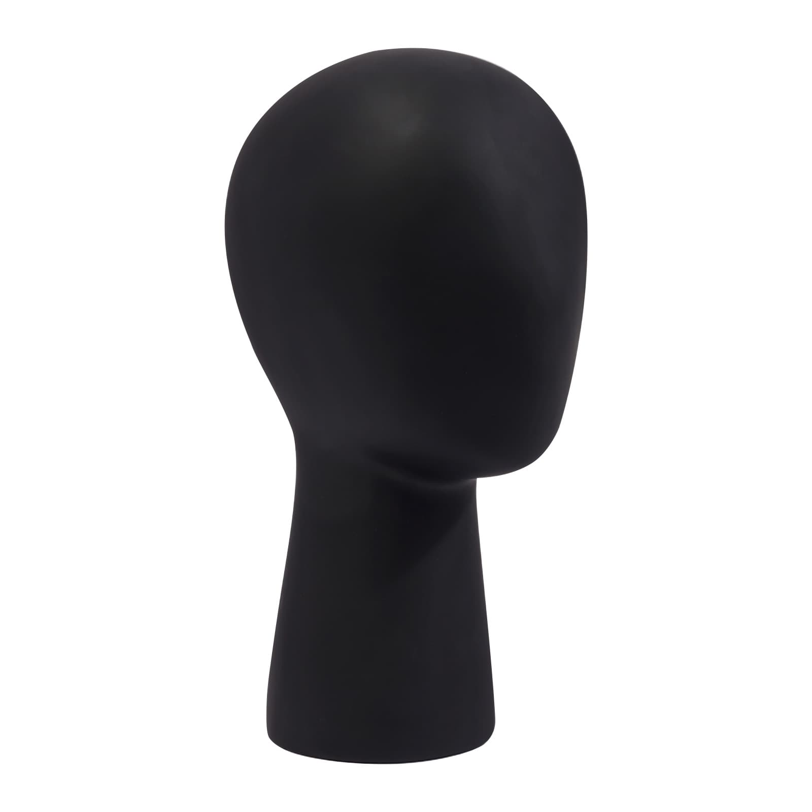 Short display head model head circumference 56cm-black. Simulation head display stand, mannequin head stand