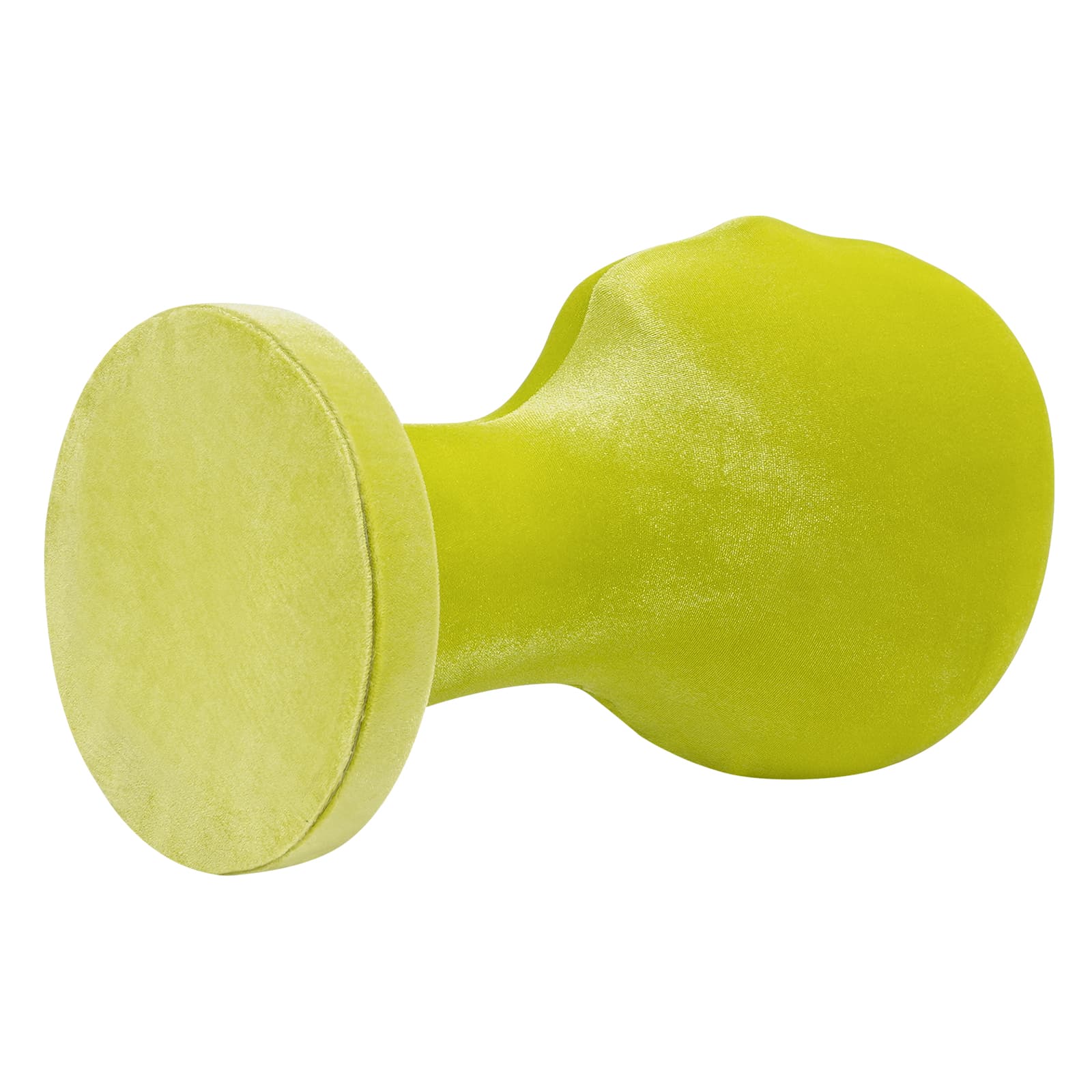 Velvet round base display head model short style - fluorescent green, female mannequin head, mannequin head, used to display wigs, hats Velvet round base display head model short style - fluorescent green, female mannequin head, mannequin head, used to display wigs, hats