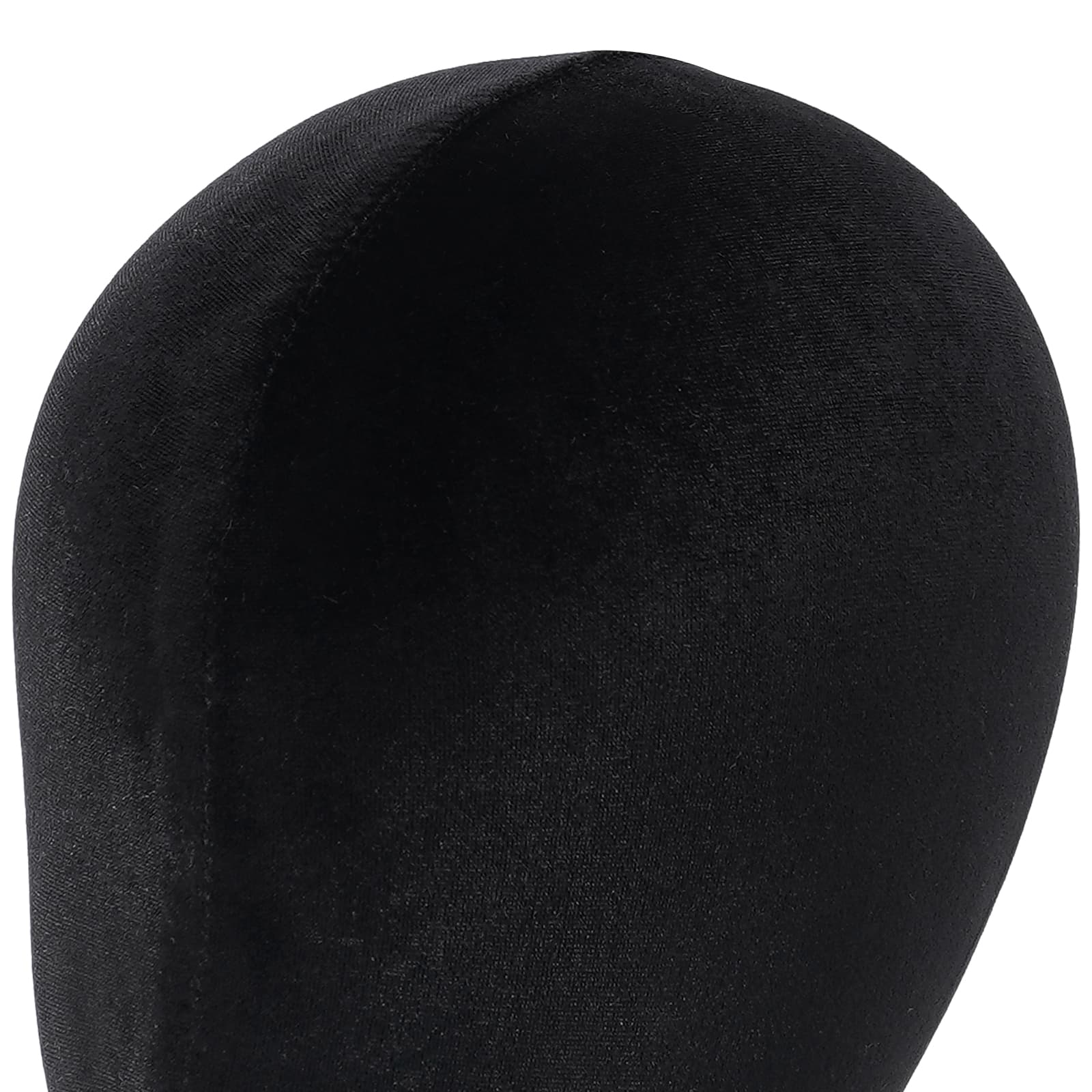 Velvet round base display head short style - black, female mannequin head, mannequin head Velvet round base display head short style - black, female mannequin head, mannequin head