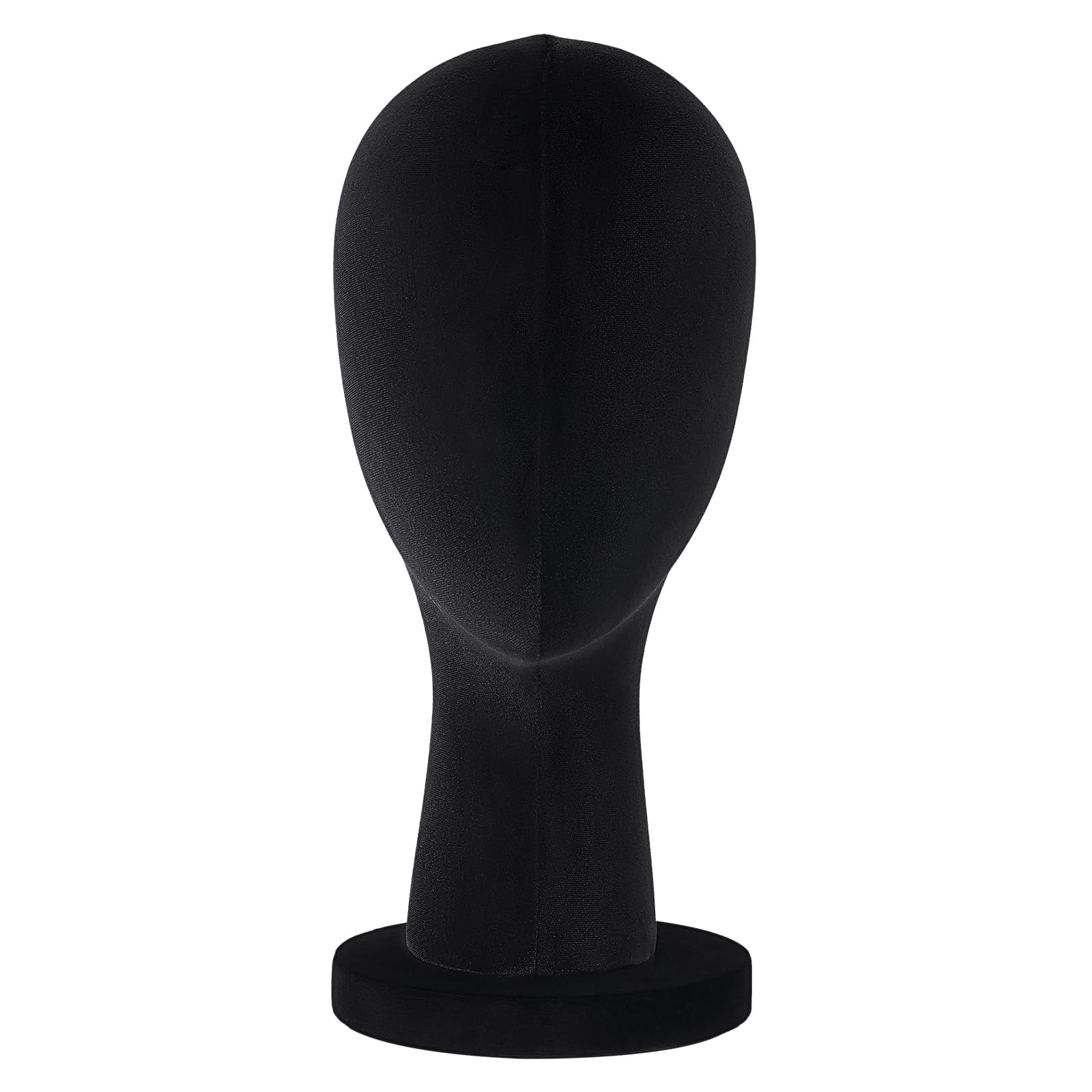 Velvet round base display head short style - black, female mannequin head, mannequin head Velvet round base display head short style - black, female mannequin head, mannequin head
