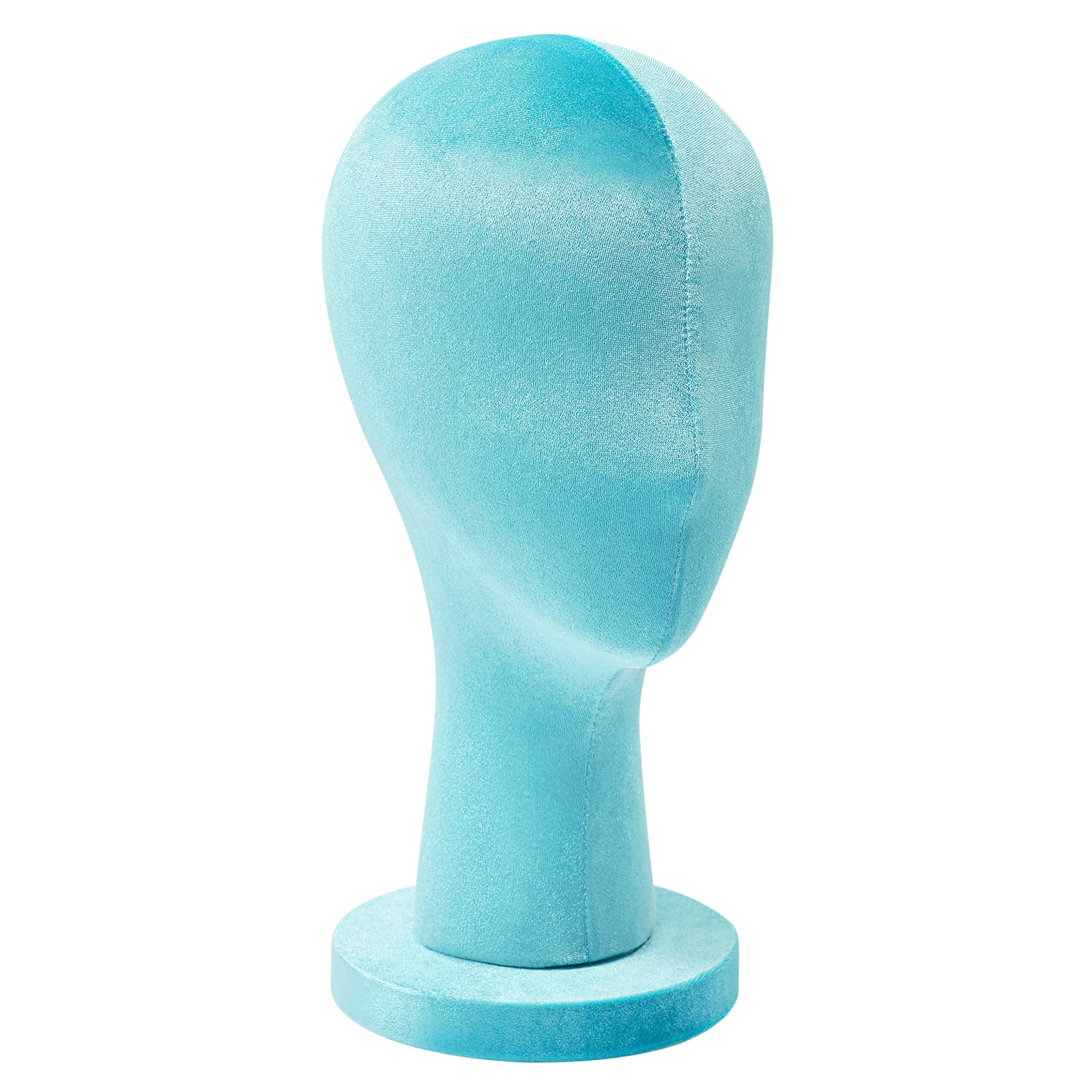 Velvet round base display head short style, female mannequin head, mannequin head