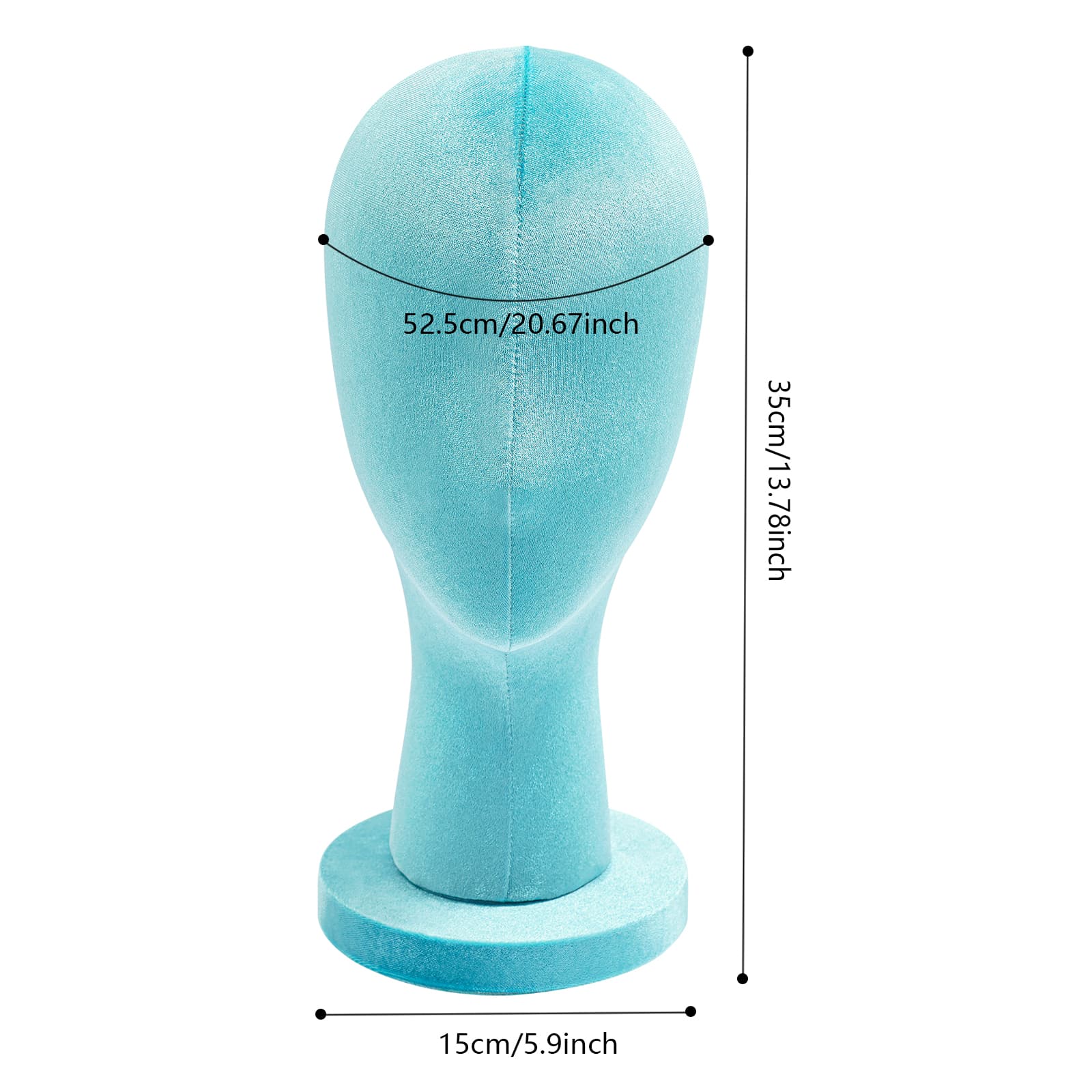 Velvet round base display head short style, female mannequin head, mannequin head Velvet round base display head short style, female mannequin head, mannequin head