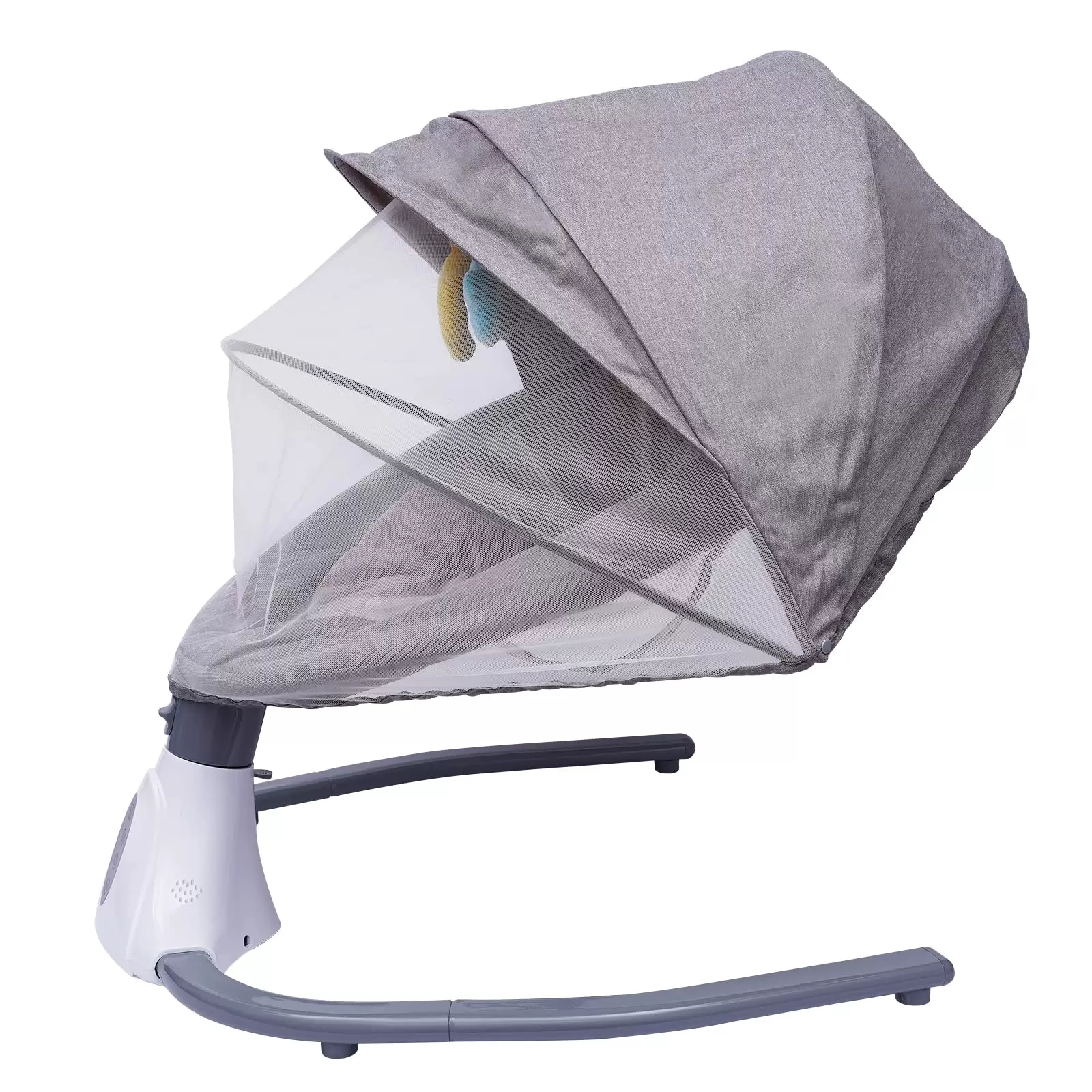 Baby Swing Remote Control Baby Rocker Removable Crib Netting Toys Music Bluetooth USB Electric Cradling Bouncer w/4 Swing Amplitudes