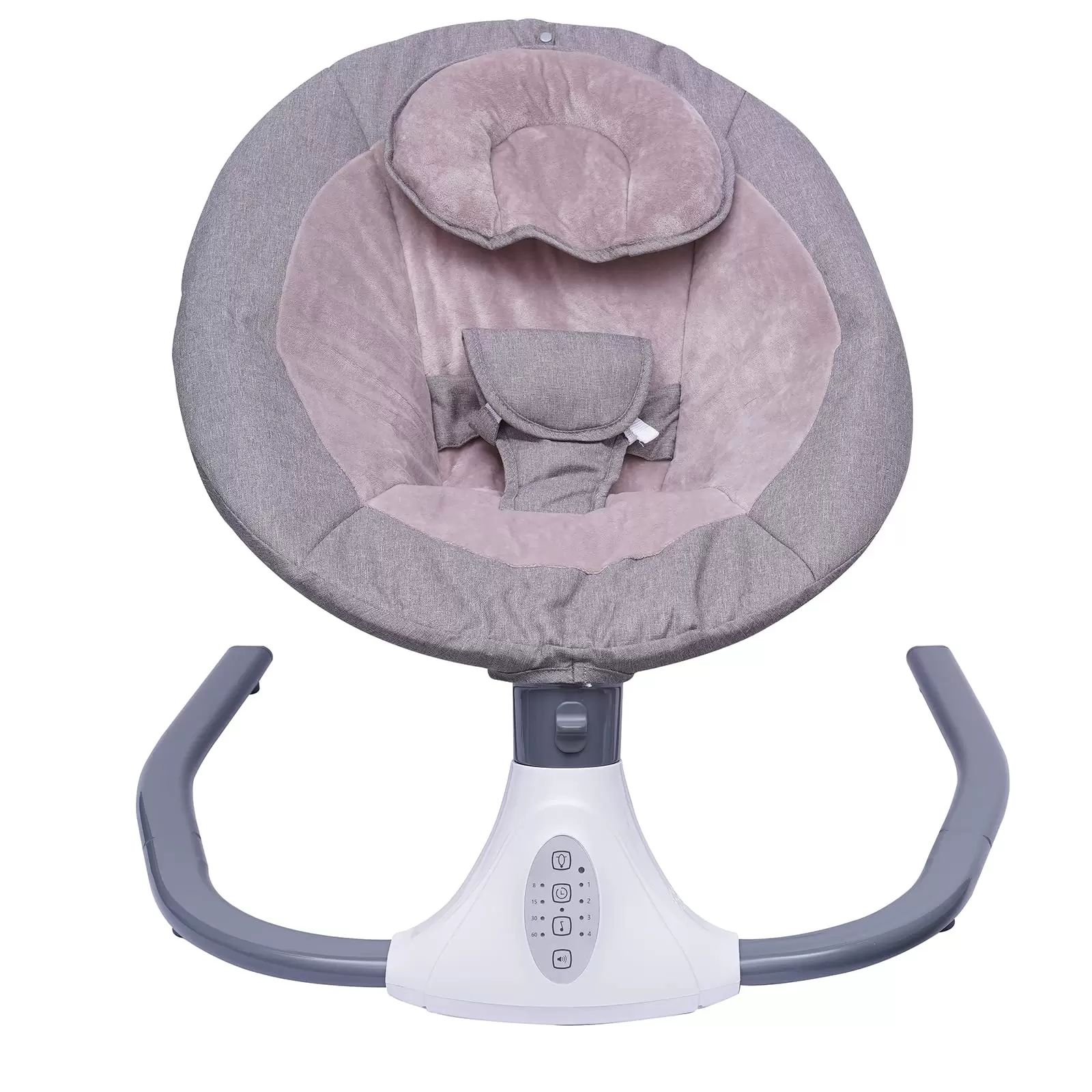 Baby Swing Remote Control Baby Rocker Removable Crib Netting Toys Music Bluetooth USB Electric Cradling Bouncer w/4 Swing Amplitudes