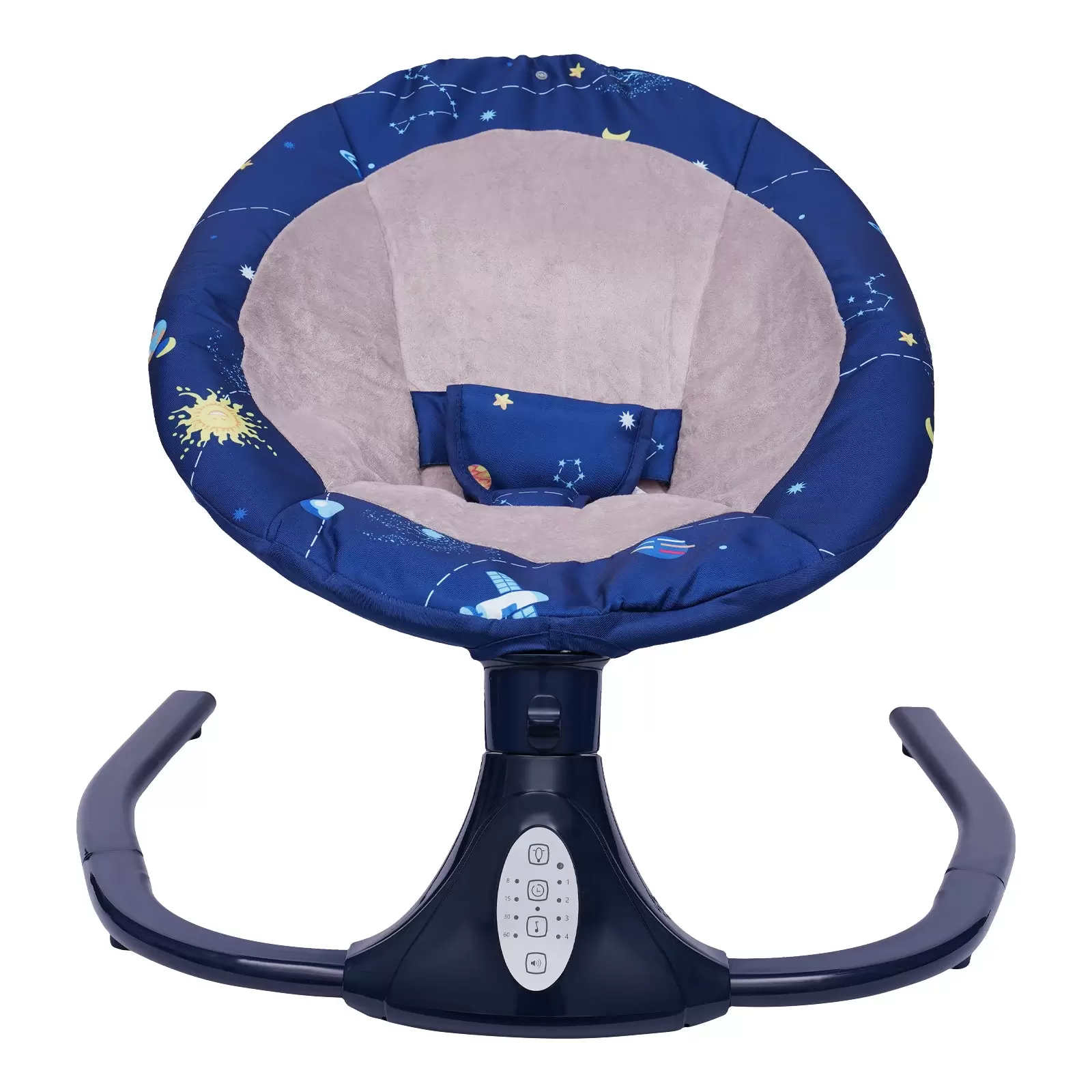 Baby Rocking Chair with Removable Net, Toy, Three-Point Safety Belt, Music, Bluetooth and USB Baby Rocking Chair with Removable Net, Toy, Three-Point Safety Belt, Music, Bluetooth and USB