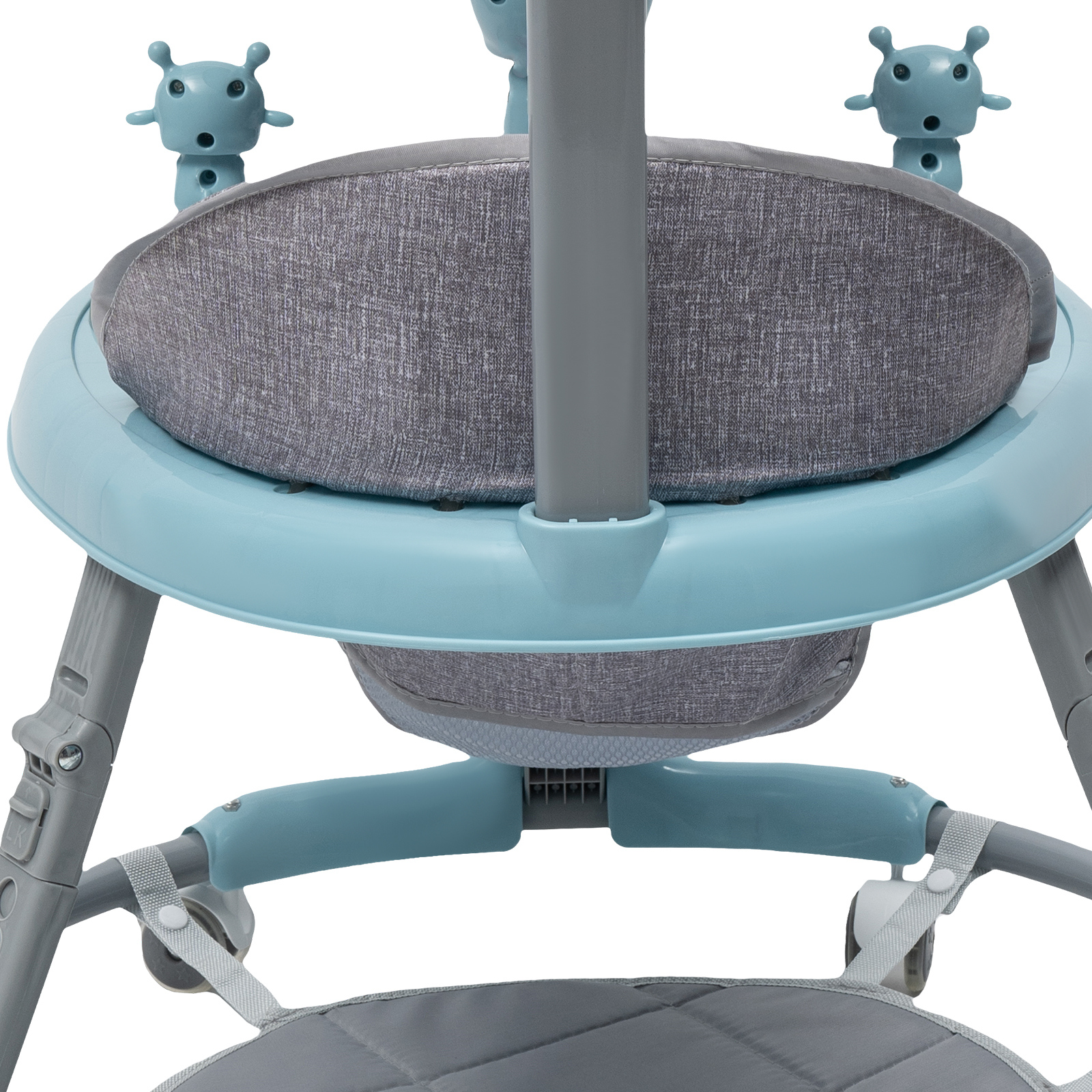 Baby Walker with Push Bar and Music Playing Station, PVC Silent Wheels, Anti-Slip Function (Blue) Baby Walker with Push Bar and Music Playing Station, PVC Silent Wheels, Anti-Slip Function (Blue)