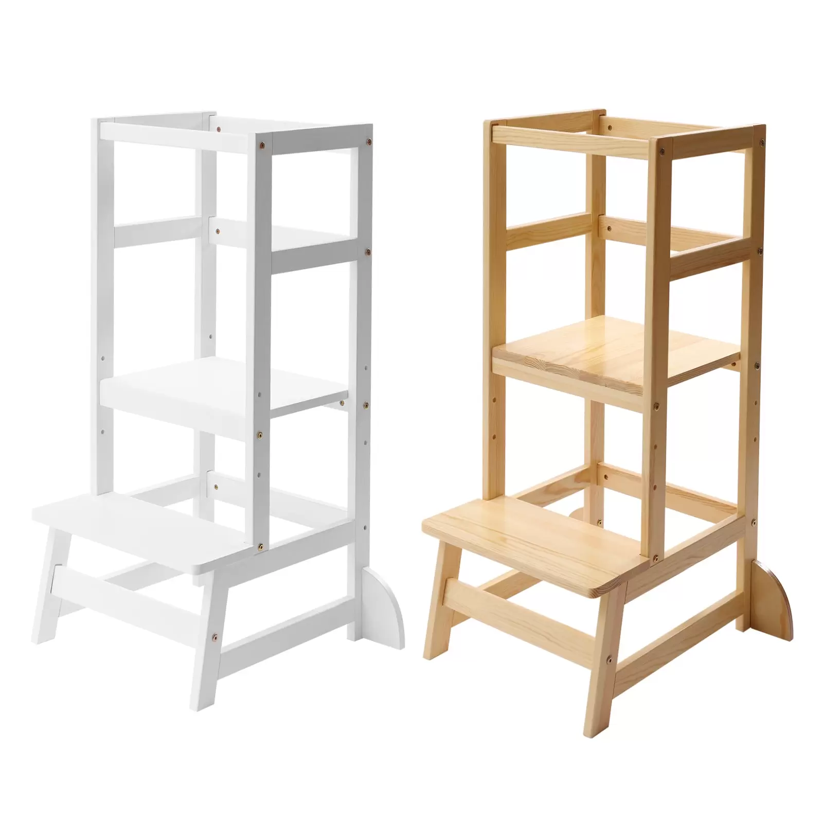 Children's Kitchen Helper - Wooden Learning Tower - For Children - 18 Months - 5 Years