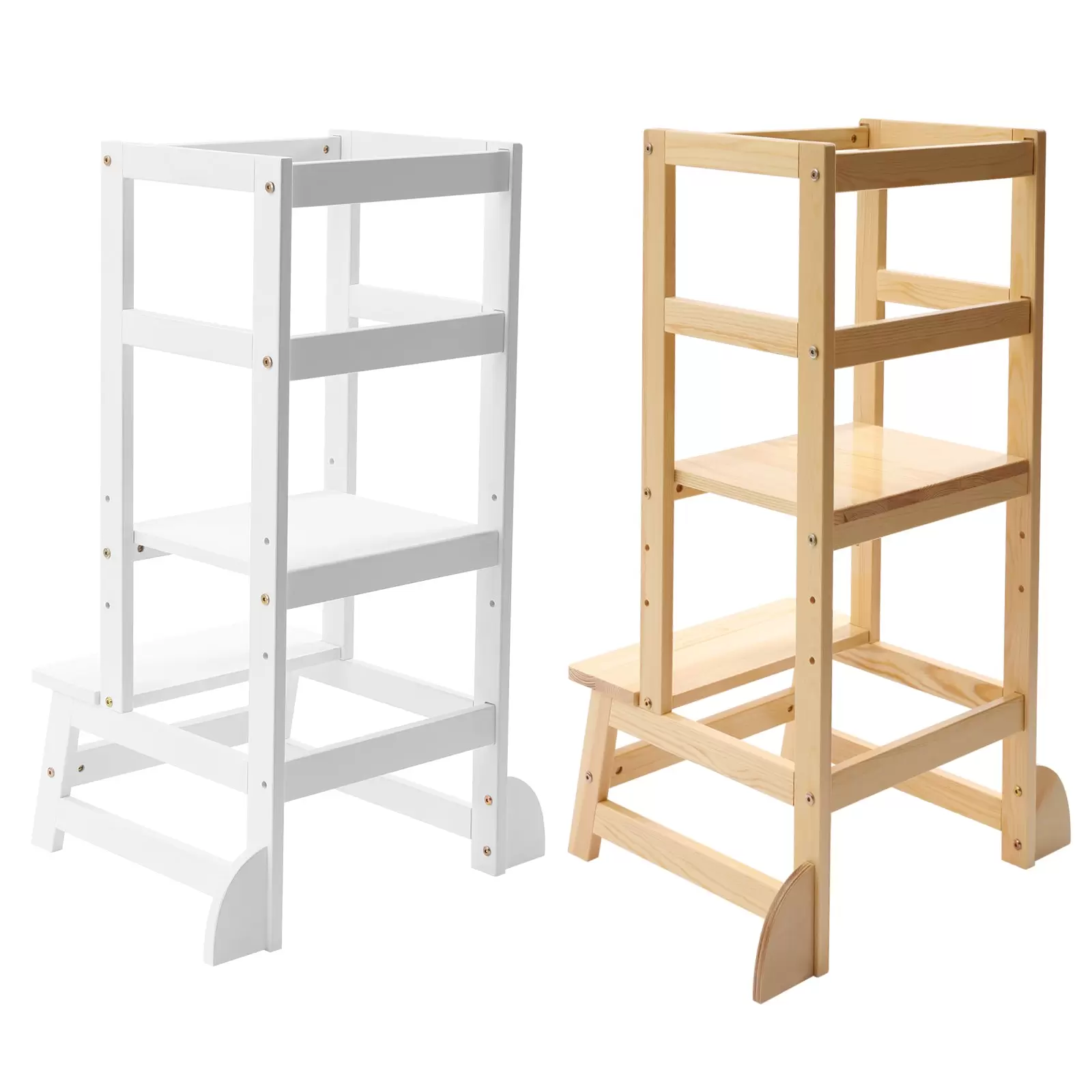 Children's Kitchen Helper - Wooden Learning Tower - For Children - 18 Months - 5 Years Children's Kitchen Helper - Wooden Learning Tower - For Children - 18 Months - 5 Years