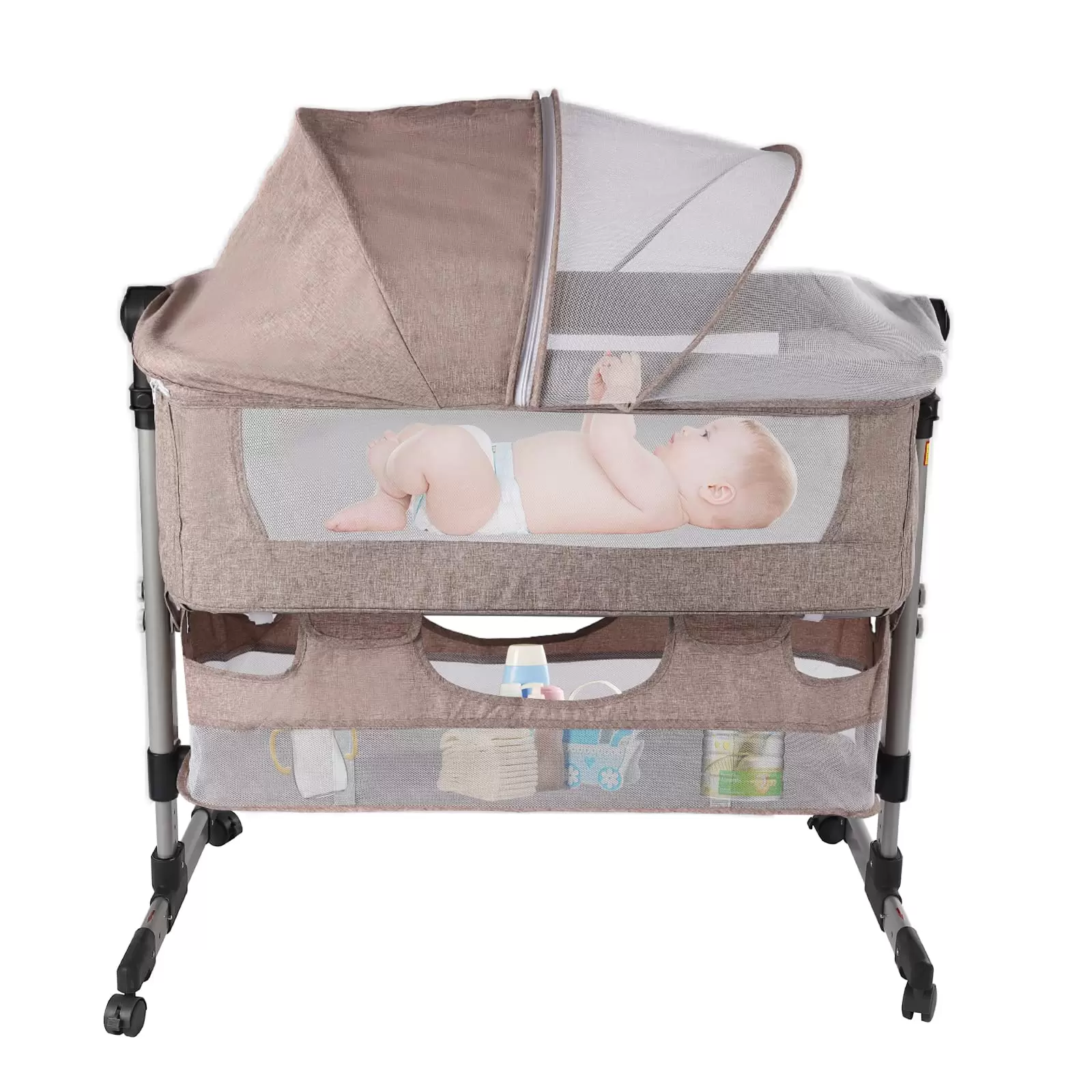 Multifunctional Baby Bed with Mattress and Mosquito Net for Children up to 20 kg