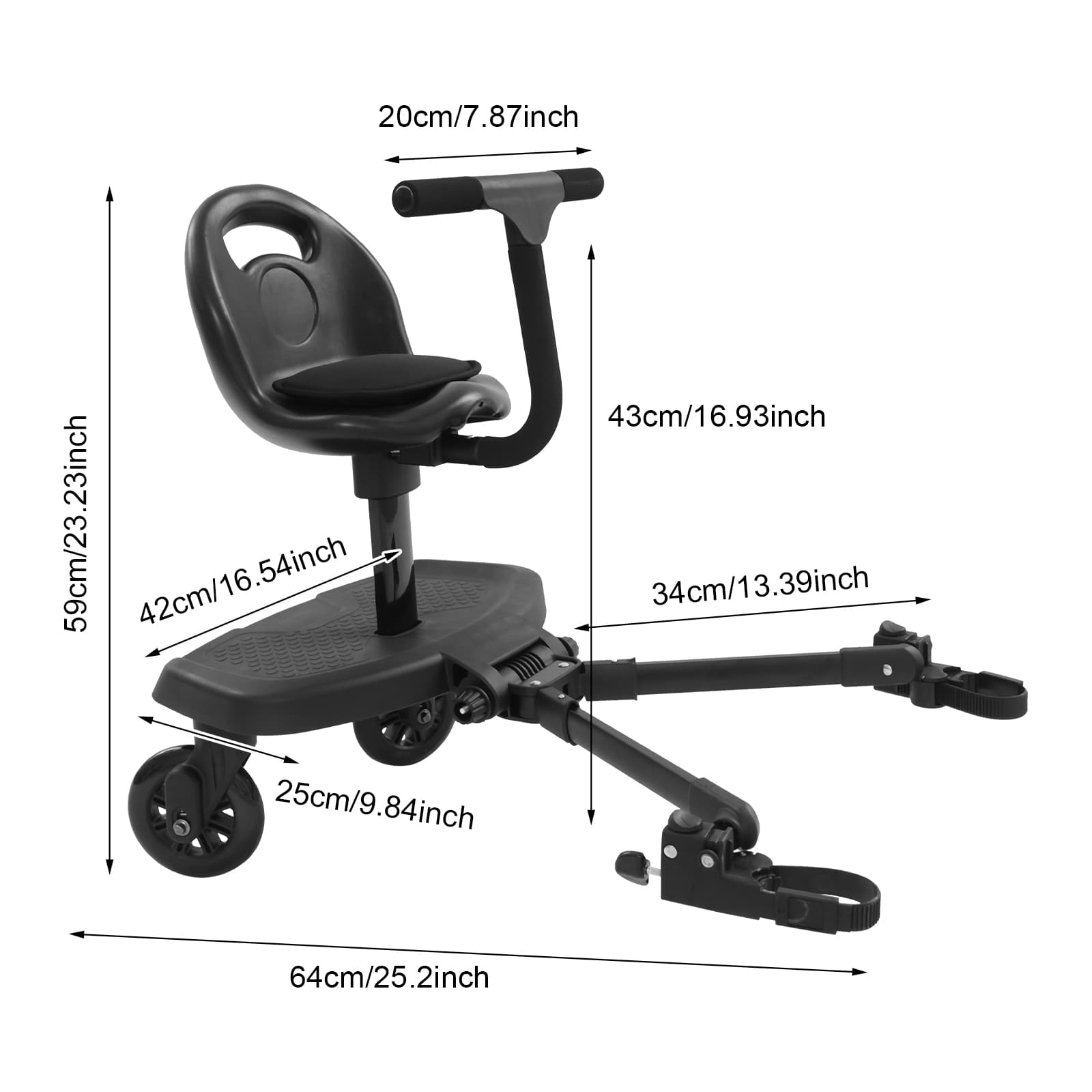 Stroller auxiliary pedal + seat ,Universal Baby HandCart Board, Child HandCart Attachment, Baby HandCart with Seat Stroller auxiliary pedal + seat ,Universal Baby HandCart Board, Child HandCart Attachment, Baby HandCart with Seat