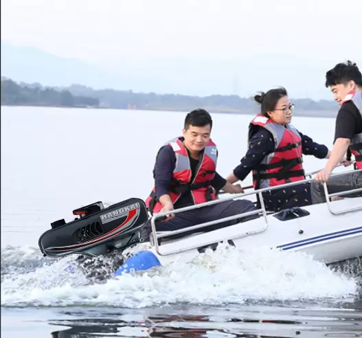 2-Stroke Outboard Motor Boat Engine Motor Water Cooling System for Sailboats Powerful 3.5-horsepower Two-stroke Engine CDI Ignition System