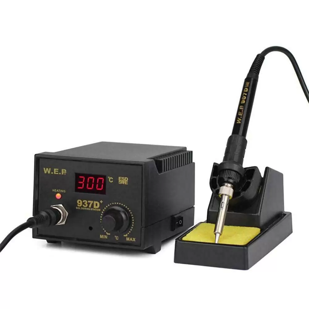 937D+ Rework Soldering Iron Desoldering Soldering Station Welding 60W ESD LED Digital Adjustable Hot Air Soldering Kit 937D+ Rework Soldering Iron Desoldering Soldering Station Welding 60W ESD LED Digital Adjustable Hot Air Soldering Kit