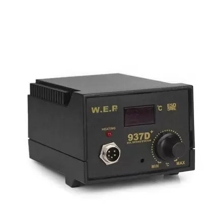937D+ Rework Soldering Iron Desoldering Soldering Station Welding 60W ESD LED Digital Adjustable Hot Air Soldering Kit